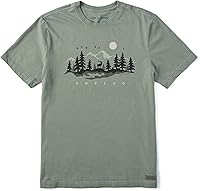 Life is Good Men's Crusher Short Sleeve Tee - 100% Cotton, Garment-Washed Softness, Classic Fit Comfort