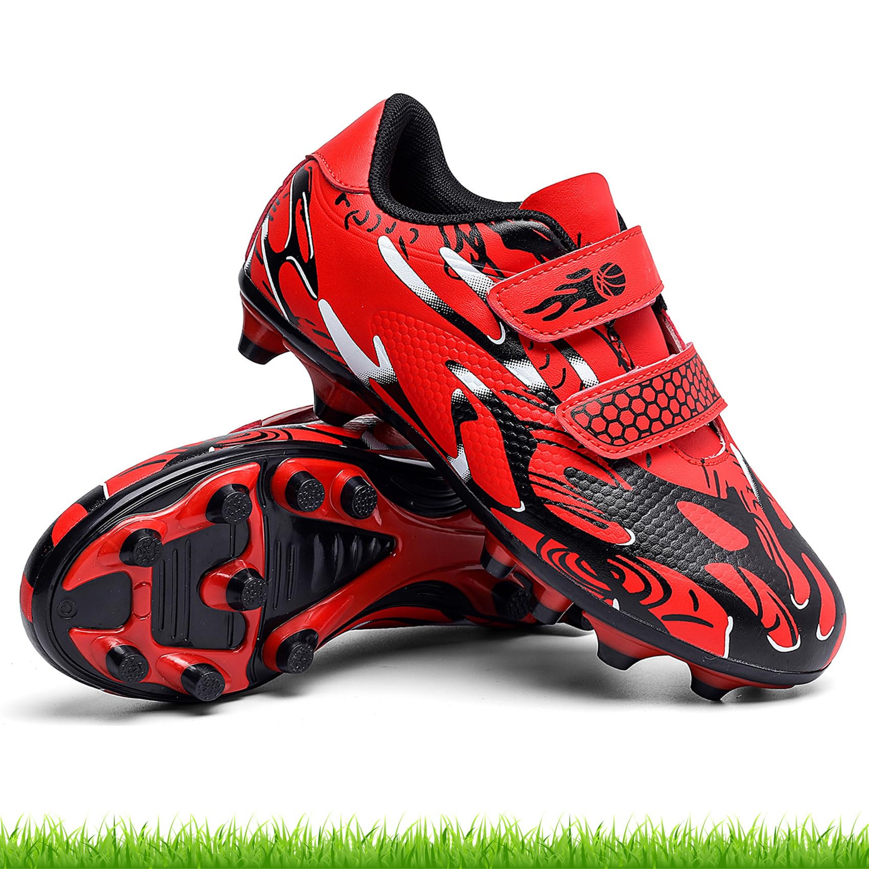 Scarpe da Calcio Ragazzi Professionale All'aperto Sportivo Scarpe da Allenamento Bambini Teenager Scarpe Calcetto Spike Tacchetti