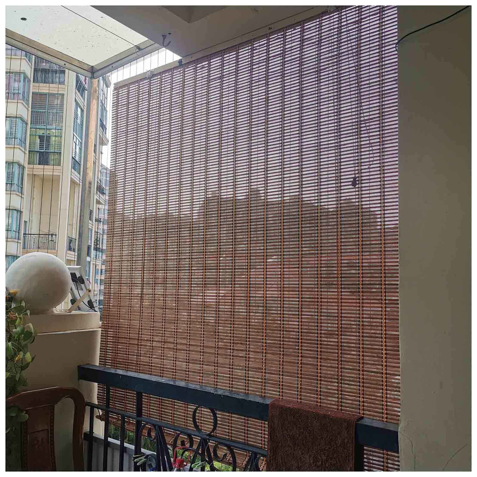 Amazon｜バンブーローラーブラインド、ウッドベネチアンブラインド