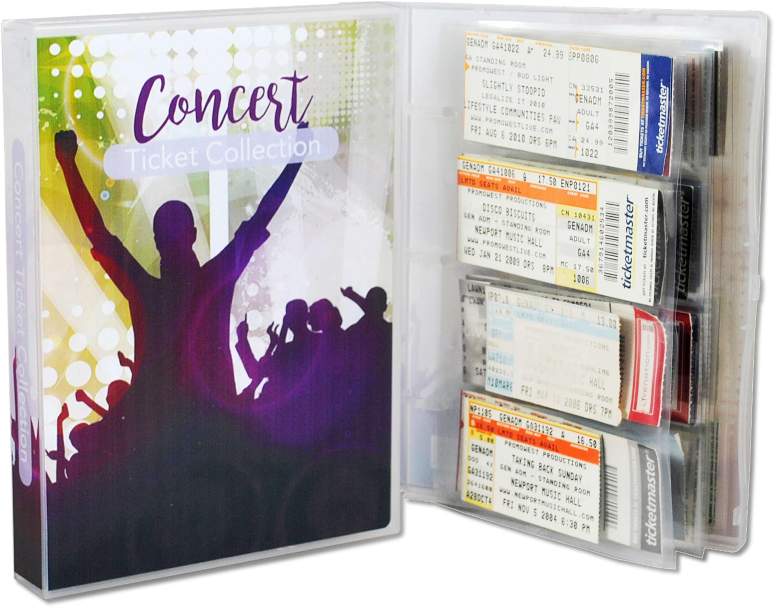 Album Pour Billets De Concert – 80 Pochettes Transparentes, Protection Rigide En PP, Compact Et Nomade – Pour Souvenirs De Concerts, Voyages Et événements