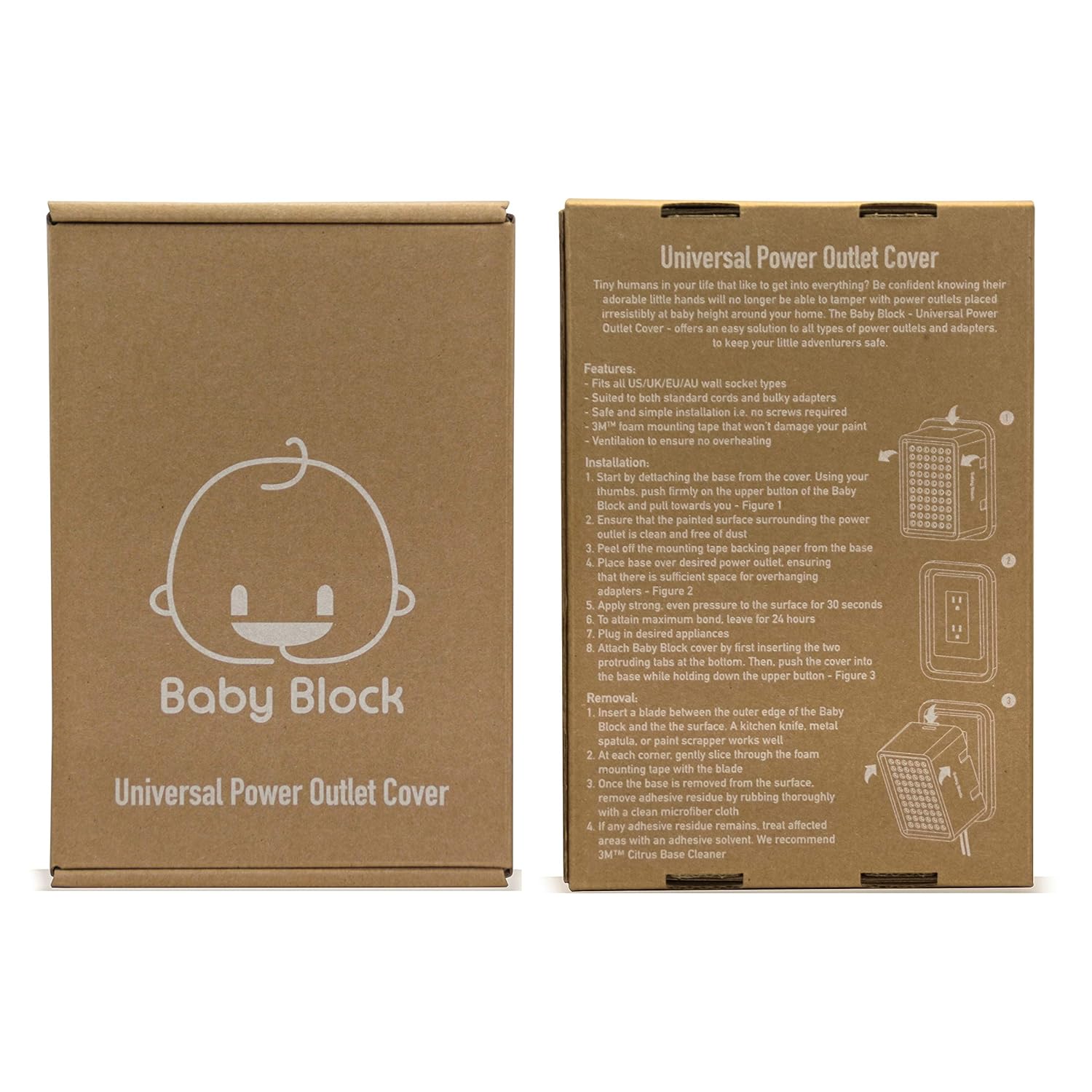 Baby Proof Outlet Cover Box | Plug Covers for Electrical Outlets | Wall Plug Socket Protectors | Outlet Covers | Baby Safety & Childproof Locks : Baby