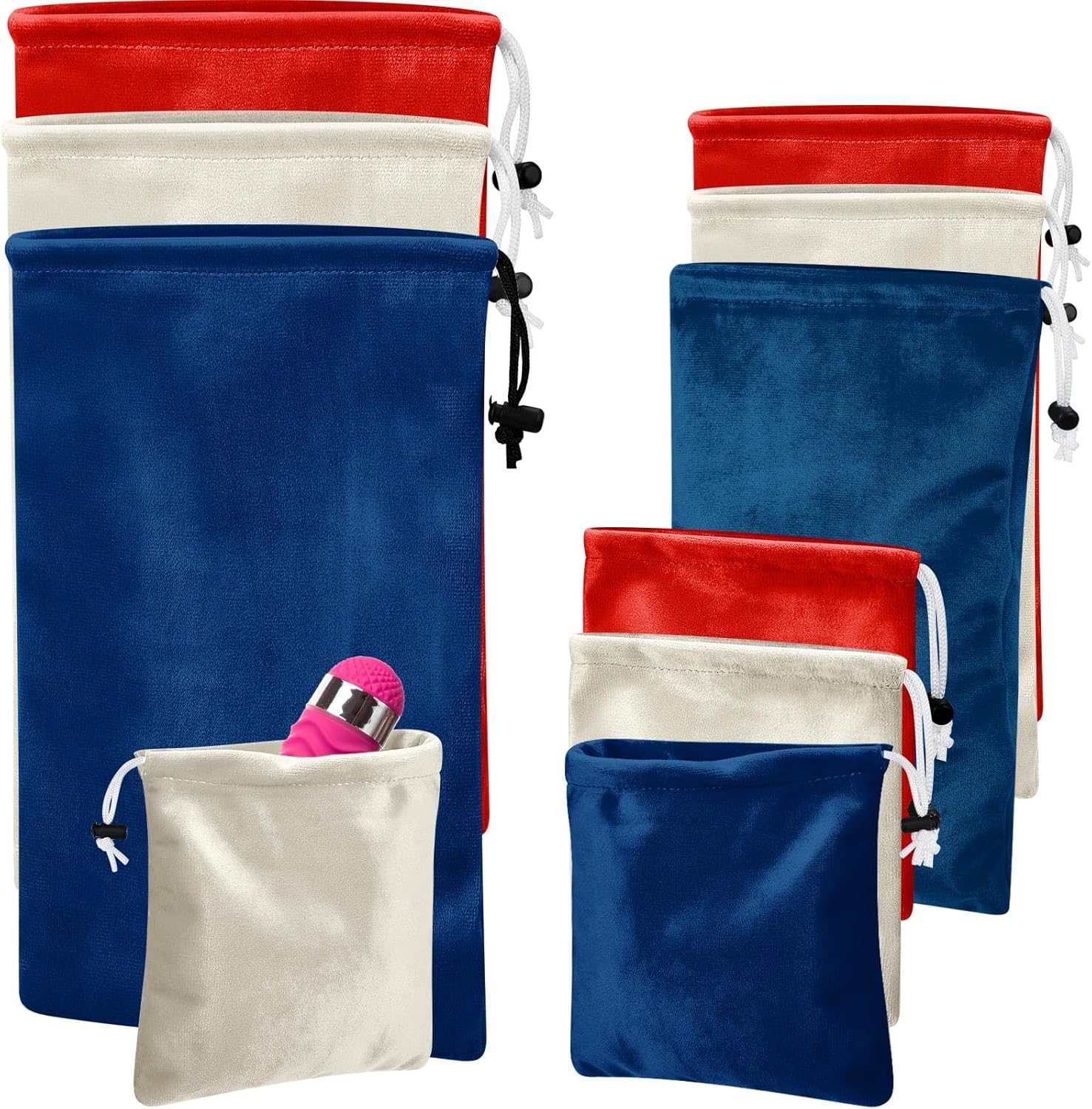 9 Pcs Adult Game Toy Storage Bags Drawstring Gift Bags