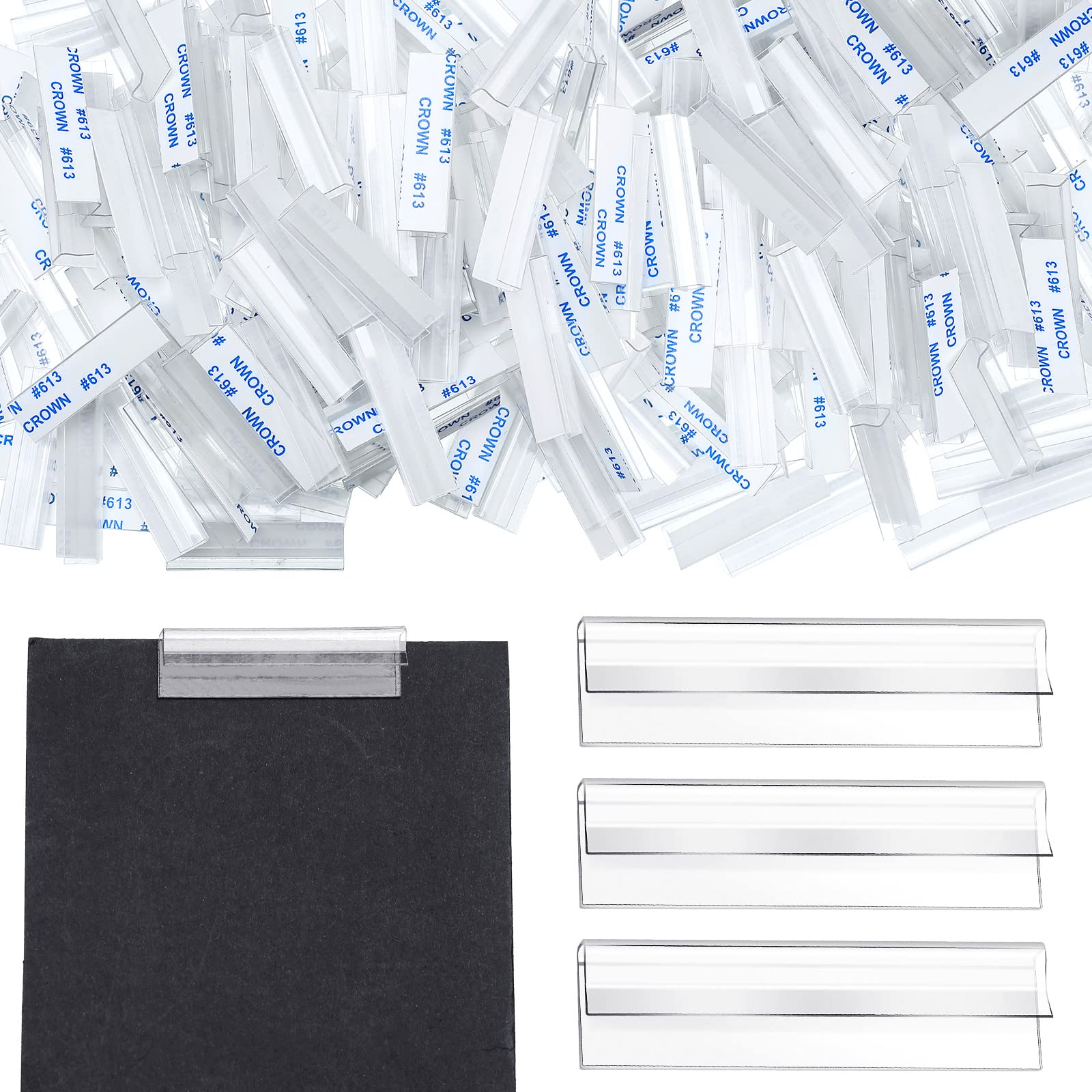 Adaptateurs en plastique pour cartes de bijoux Lot de 450 crochets transparents pour emballage