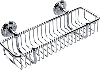 Ginger 26552/PC London Terrace 12" Wall Mounted Shower Toiletry Basket, Polished Chrome