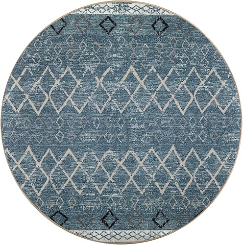Miniatura 132 de Antep Rugs - Alfombras antideslizantes de 3 x 5 pies (antideslizante) con parte trasera de goma, de estilo antiguo, bohemio, marroquí y con pelo