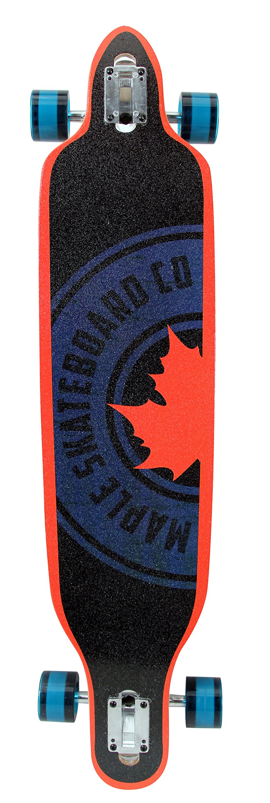 Maple Mellow Drop Through Longboard Bleu/Orange 41"