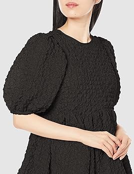 Amazon.co.jp: [コエル] ブラウス ポップコーンぺプラムブラウス