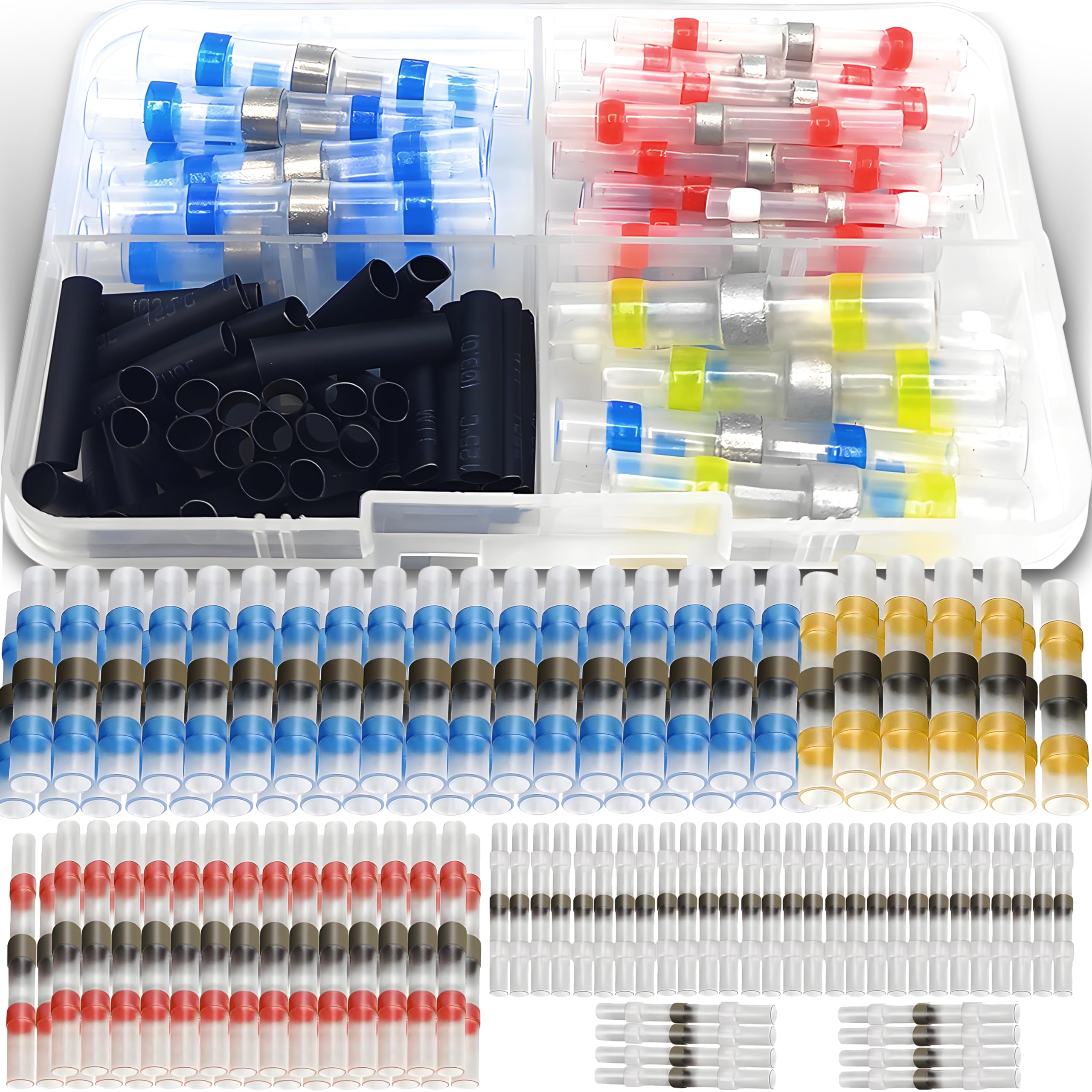 100/50x Lötverbinder Set – Schrumpfverbinder Für Kabel, Ideal Zur Sicheren Verbindung & Isolierung