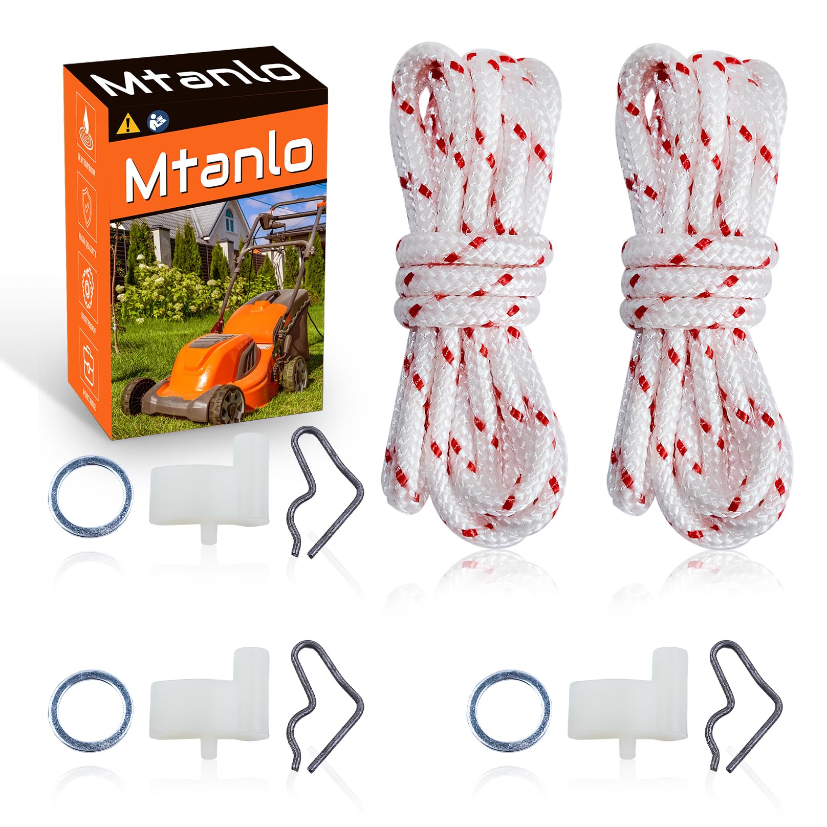 Recoil Starter Pawl Spring Washer Rope For Stihl FS45 FS55 BG55 BG65 BG85 TS400 , Starter Pawl Dog , Washer , Spring , Recoil Starter Rope