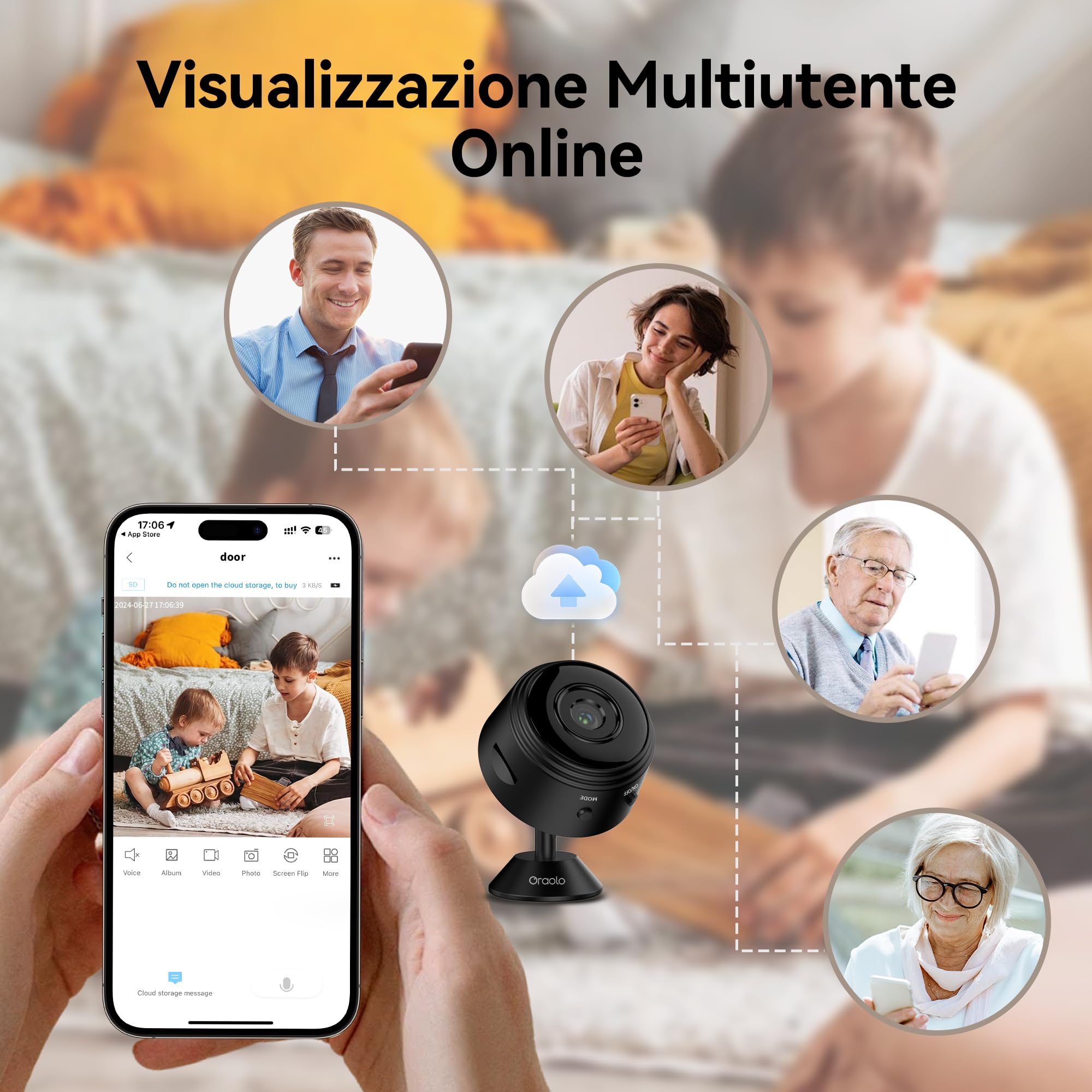 Mini Hidden Spy Camera Wifi 1080P Indoor Spy Camera WiFi Invisible With Audio, M