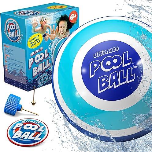 Activ Life The Ultimate Pool Ball 6 inches, Fill with Water Play Underwater Games, Outdoor Toys for Kids, Fun Easter Basket Stuffers for Boys Girls