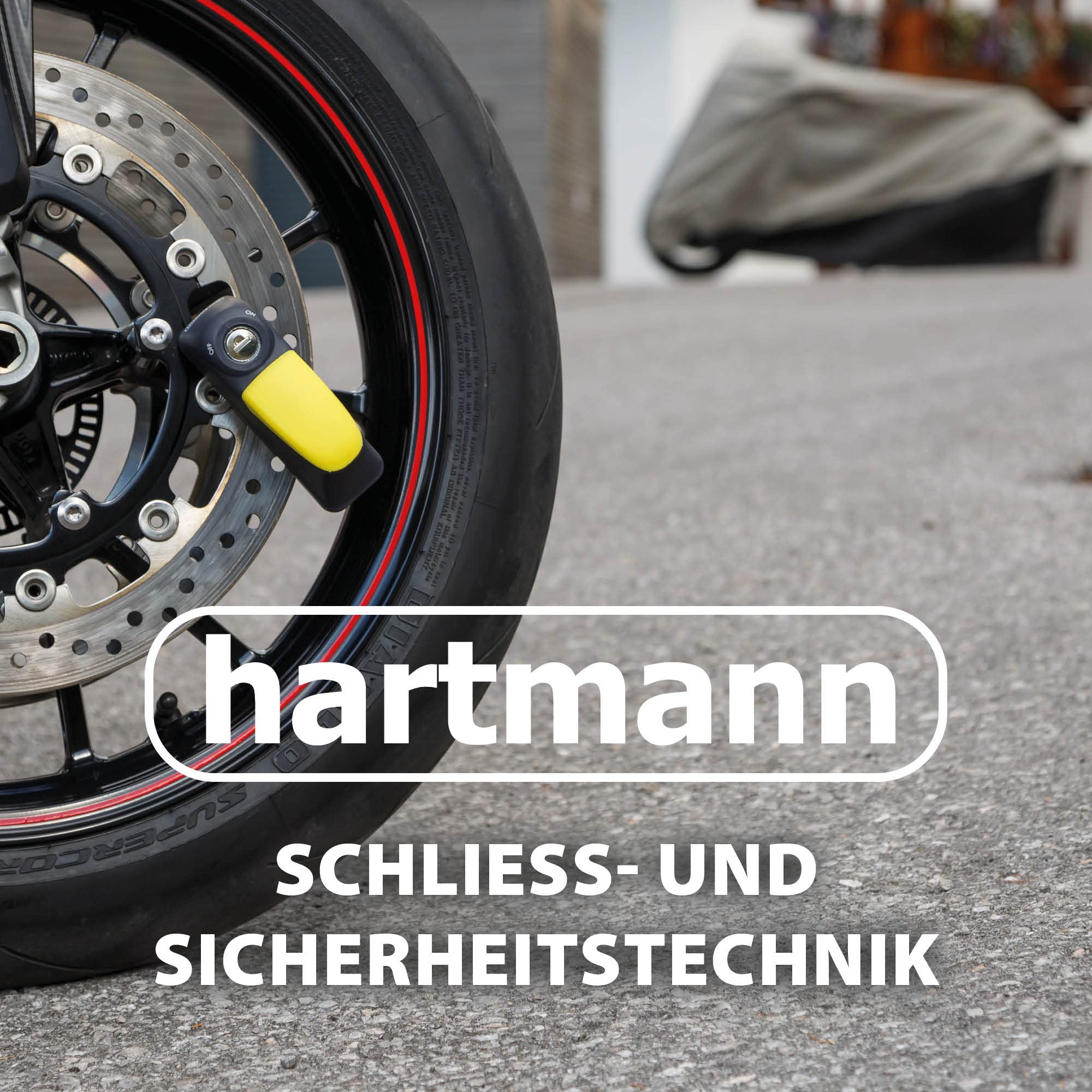 Hartmann Kettenschloss 120 cm, Motorrad-/Fahrradkettenschloss, Anbohr- & Pickingschutz, Ideal Für Unterwegs, Genügt Höchsten Sicherheitsstandards, 9,5 mm Kettenstärke