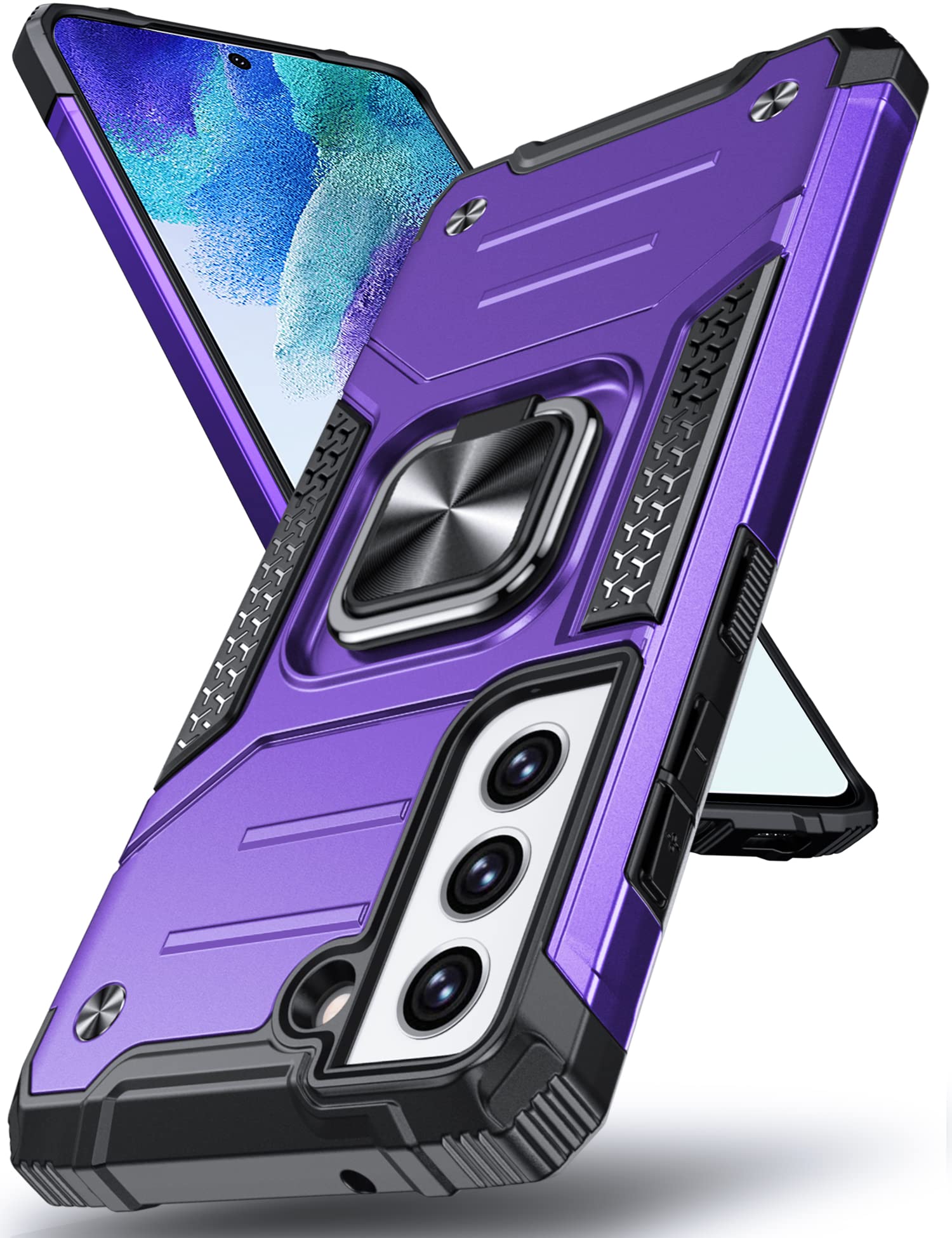 Coque S21 FE violette DASFOND idéale pour support voiture
