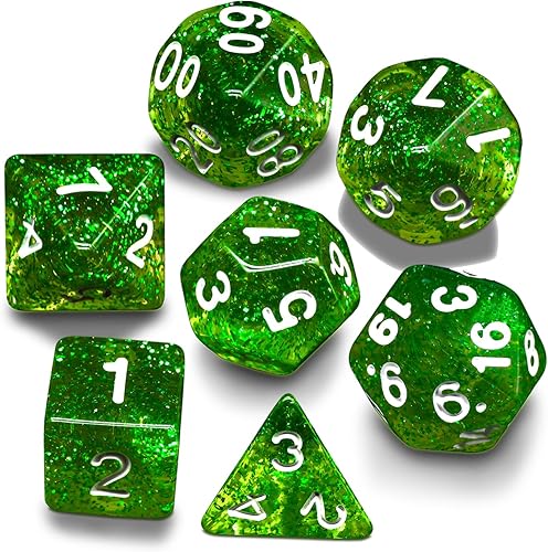 Laochoes Dados para juegos de rol, dados de RPG D&D, juego de dados de mazmorras y dragones, dados misteriosos, dados poliédricos, dados de 10