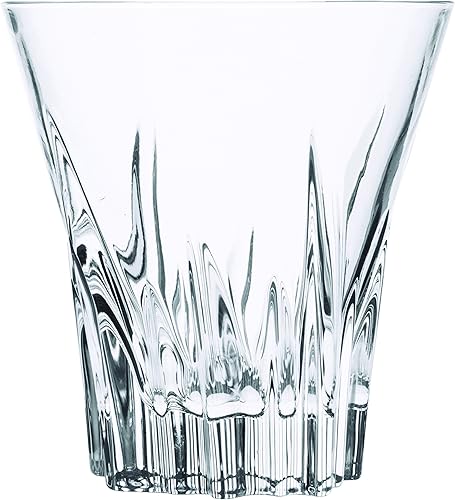 Lorren Home Trends Vasos fluidos dobles de moda antigua (juego de 6), transparente