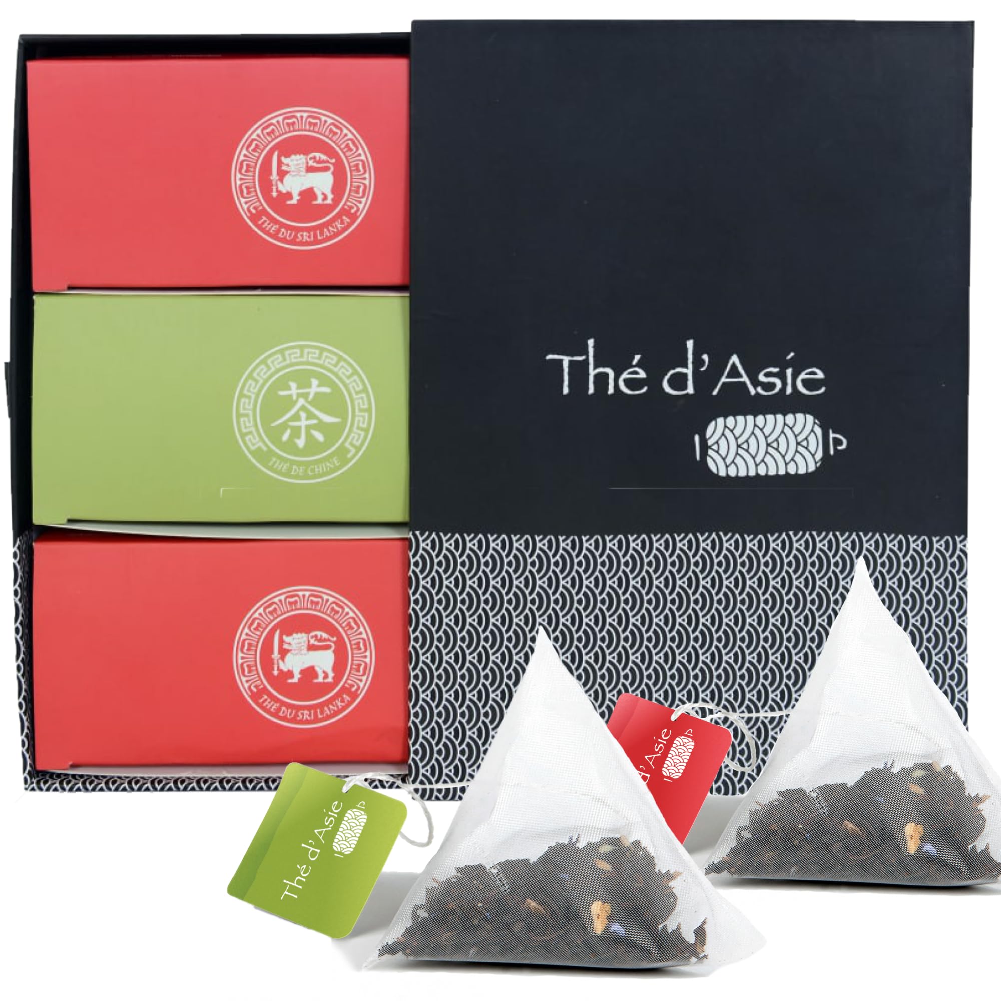 Set de 3 Tés Desayuno - Earl Grey, Chun Mee & Breakfast OP - 3 x 20 Bolsitas de Té Orgánicos - Caja de Regalo