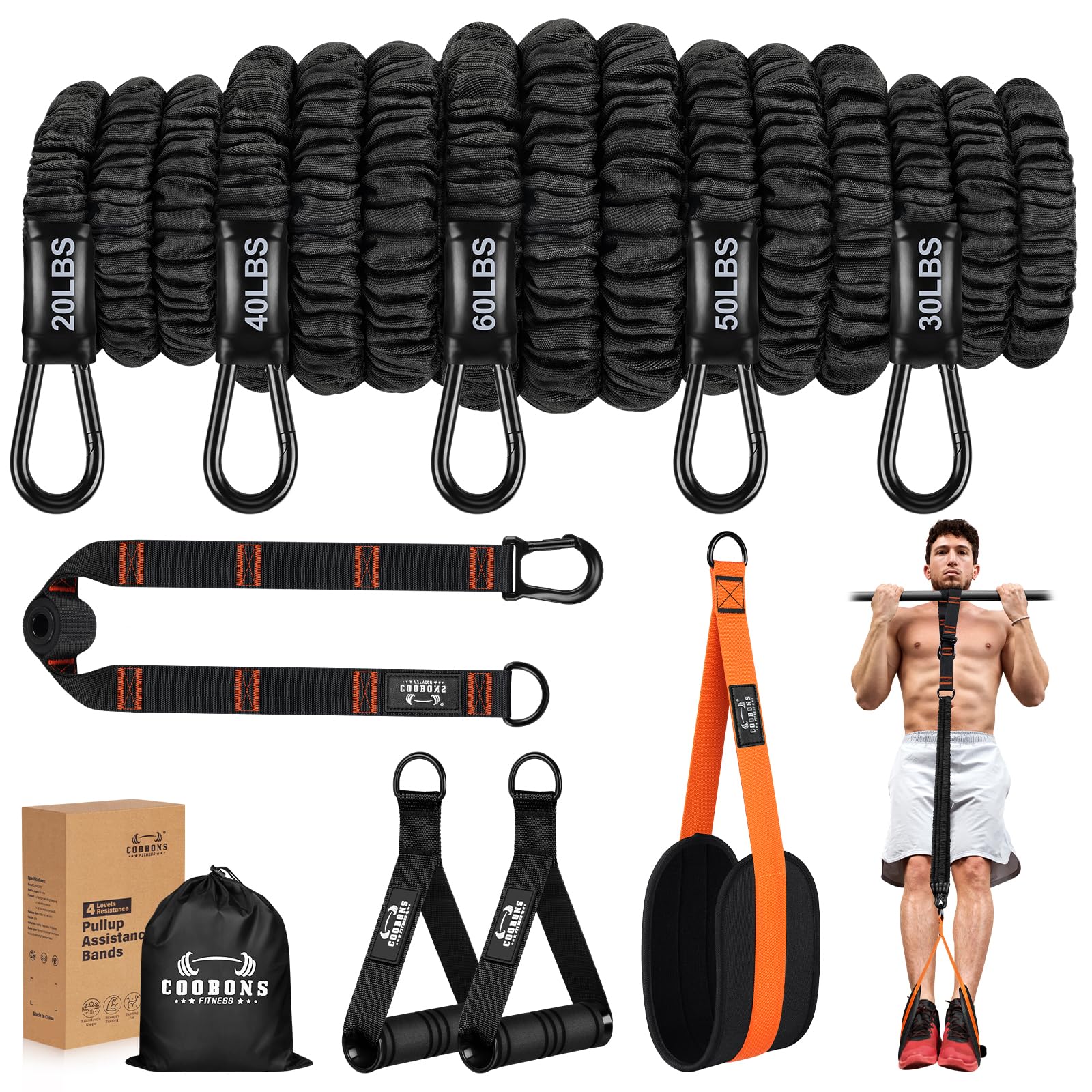 WOD Wrecker Pull Up Band, Single Band, Green,