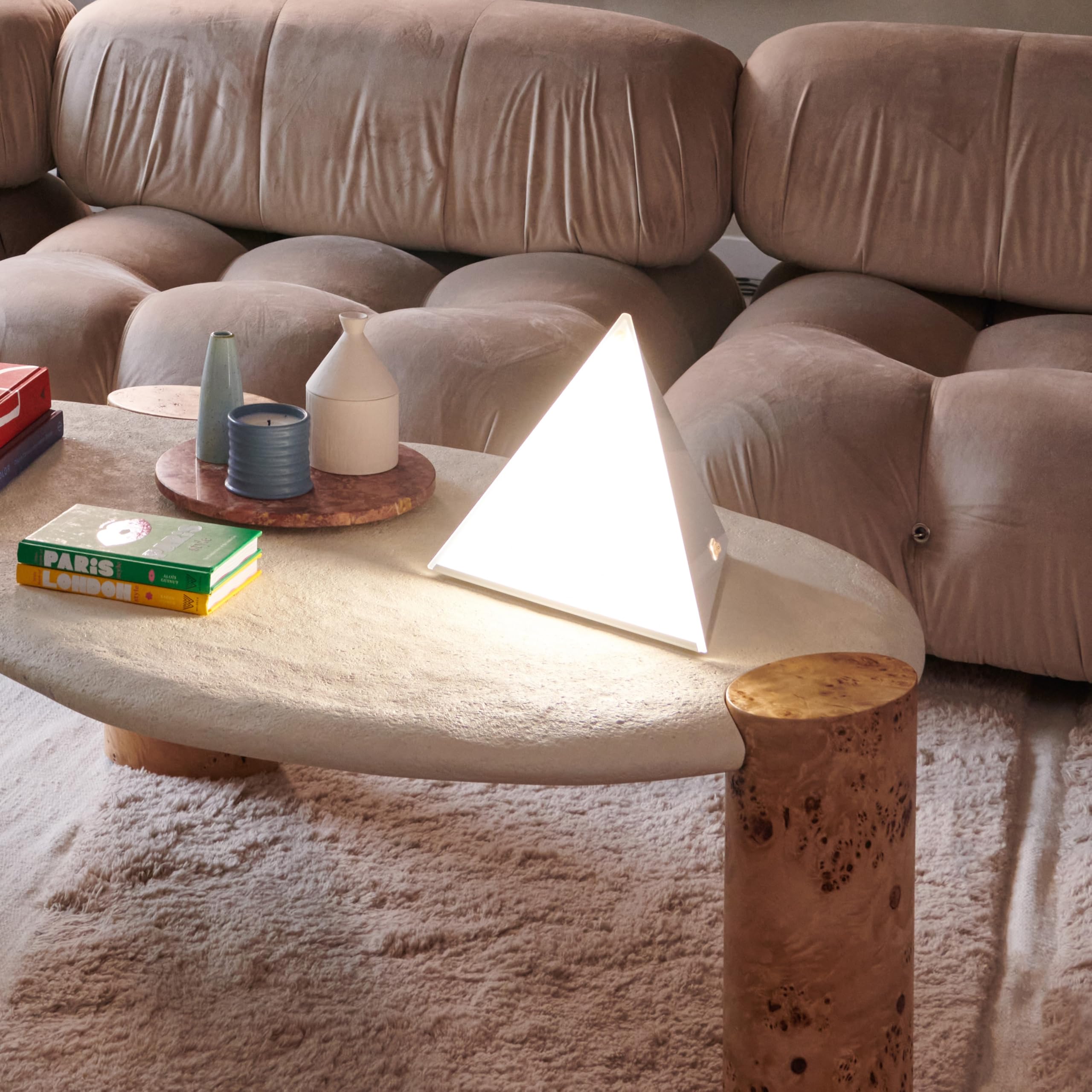 Luxor Mini lámpara de mesa de terapia con luz Lux, color blanco