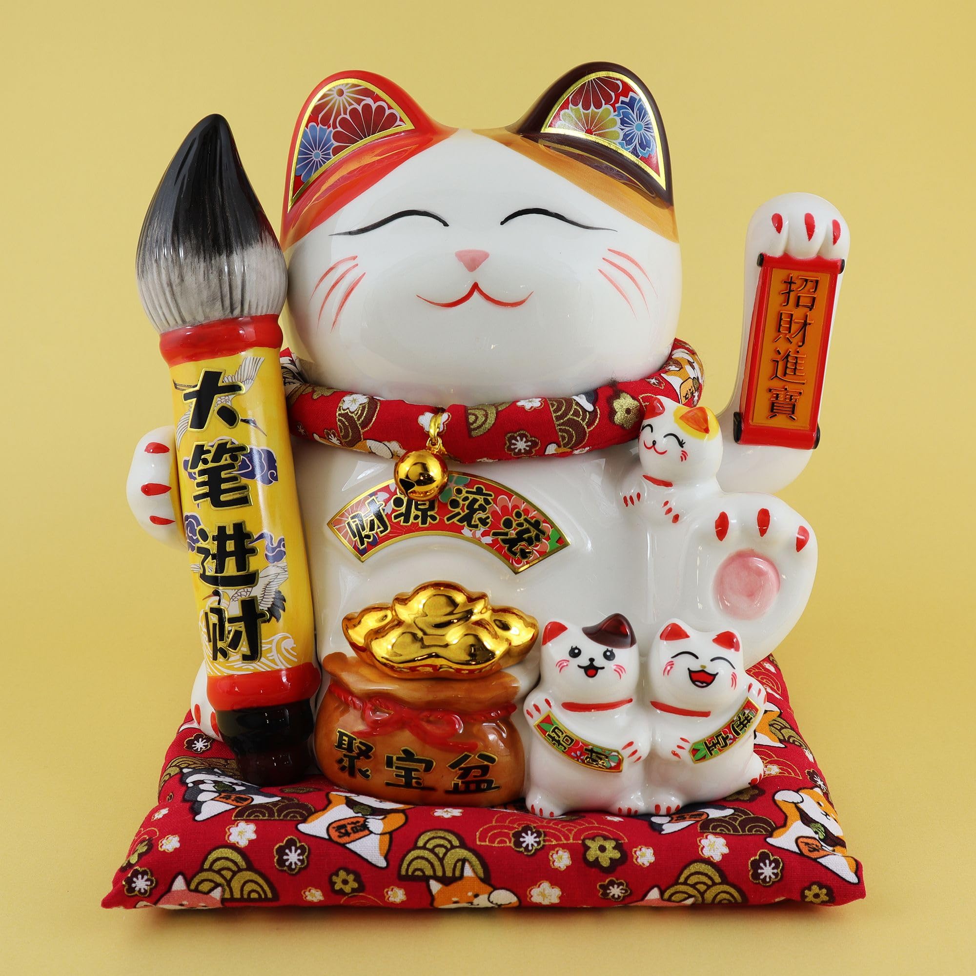 Freak Scene Kot na szczęście - Maneki-Neko - macha kot z porcelany 21,5 cm biały - Maneki Neko 03