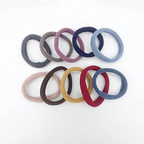 50 ligas suaves y sin costuras para el cabello, bandas elásticas coloridas para el cabello para mujeres, no dañan las colas de caballo, lazos para