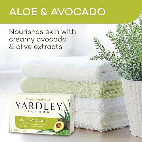 Miniatura 4 de Yardley London Fresh Aloe Bar - Aloe y aguacate - 4.25 oz - 4 unidades