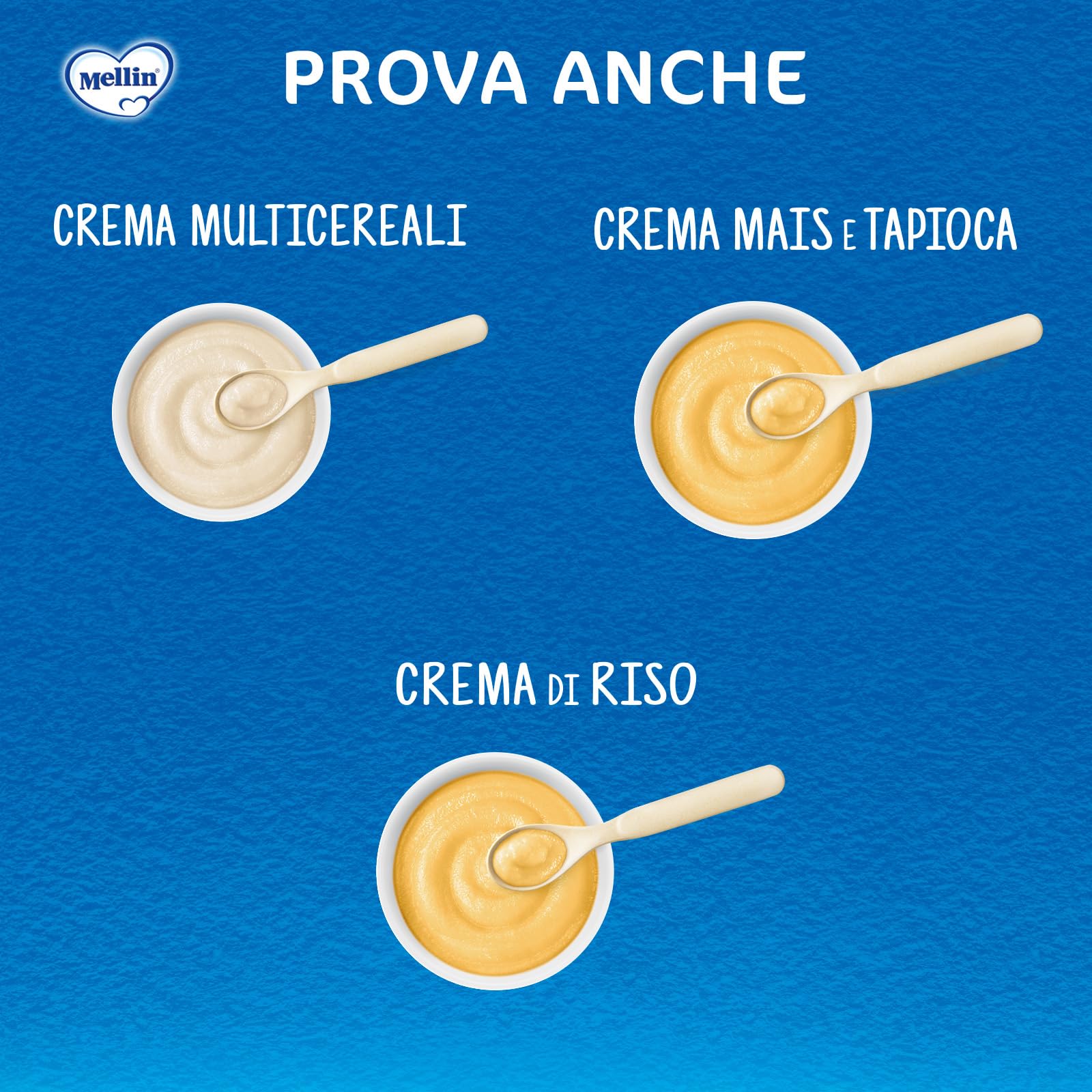 Mellin - Semolino - Alimento con Vitamina B1, per Bambini dal 4° Mese Compiuto - 6 Confezioni da 400gr (Totale 2400gr)