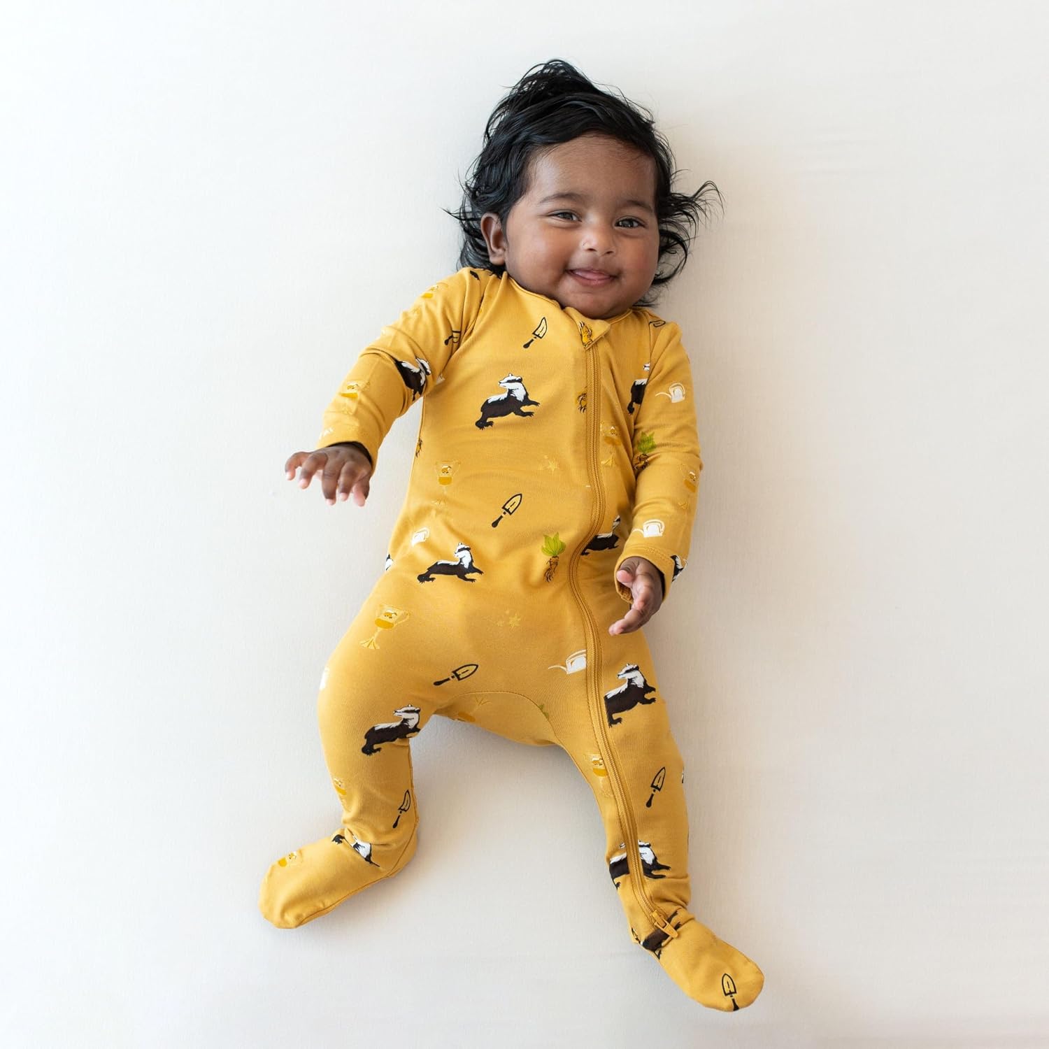 KYTE BABY Unisex Zipper Closure Footies, Rayon Made From Bamboo, 0-24 Months