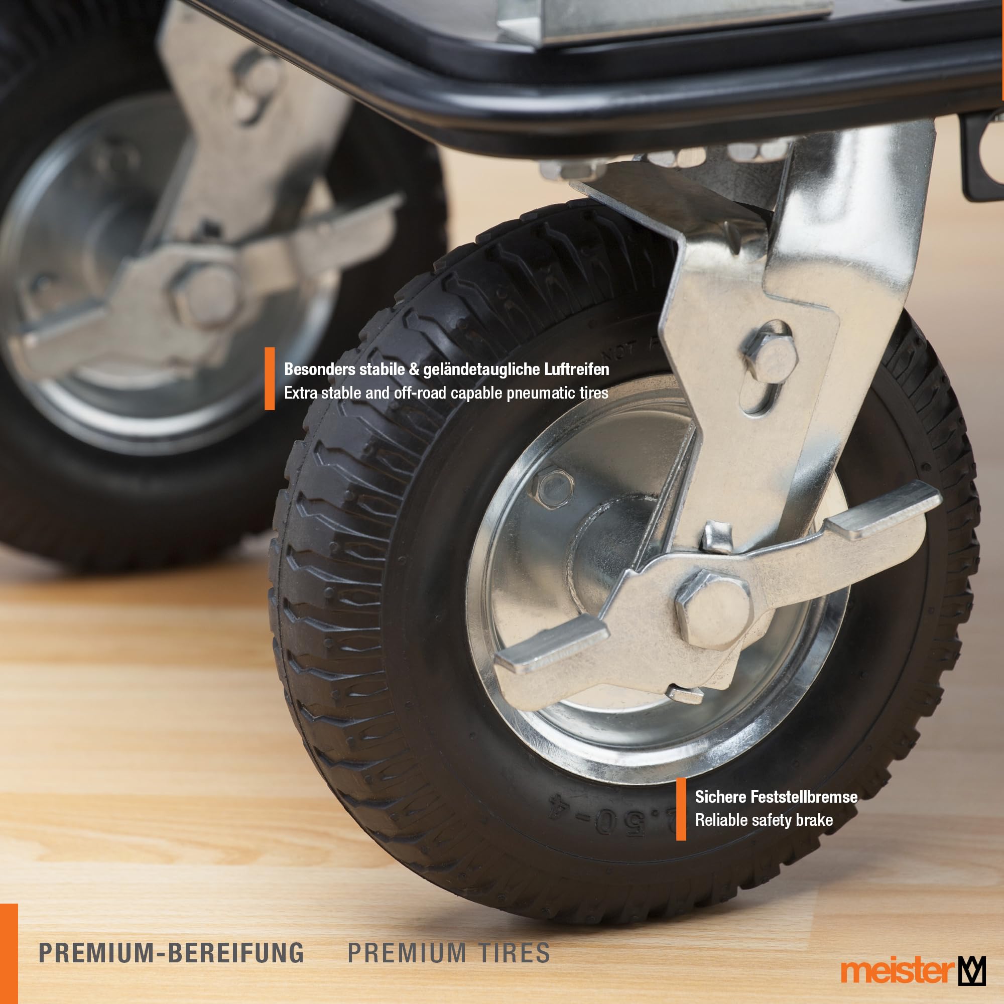MEISTER Chariot plateforme Cross-Over - 300 kg