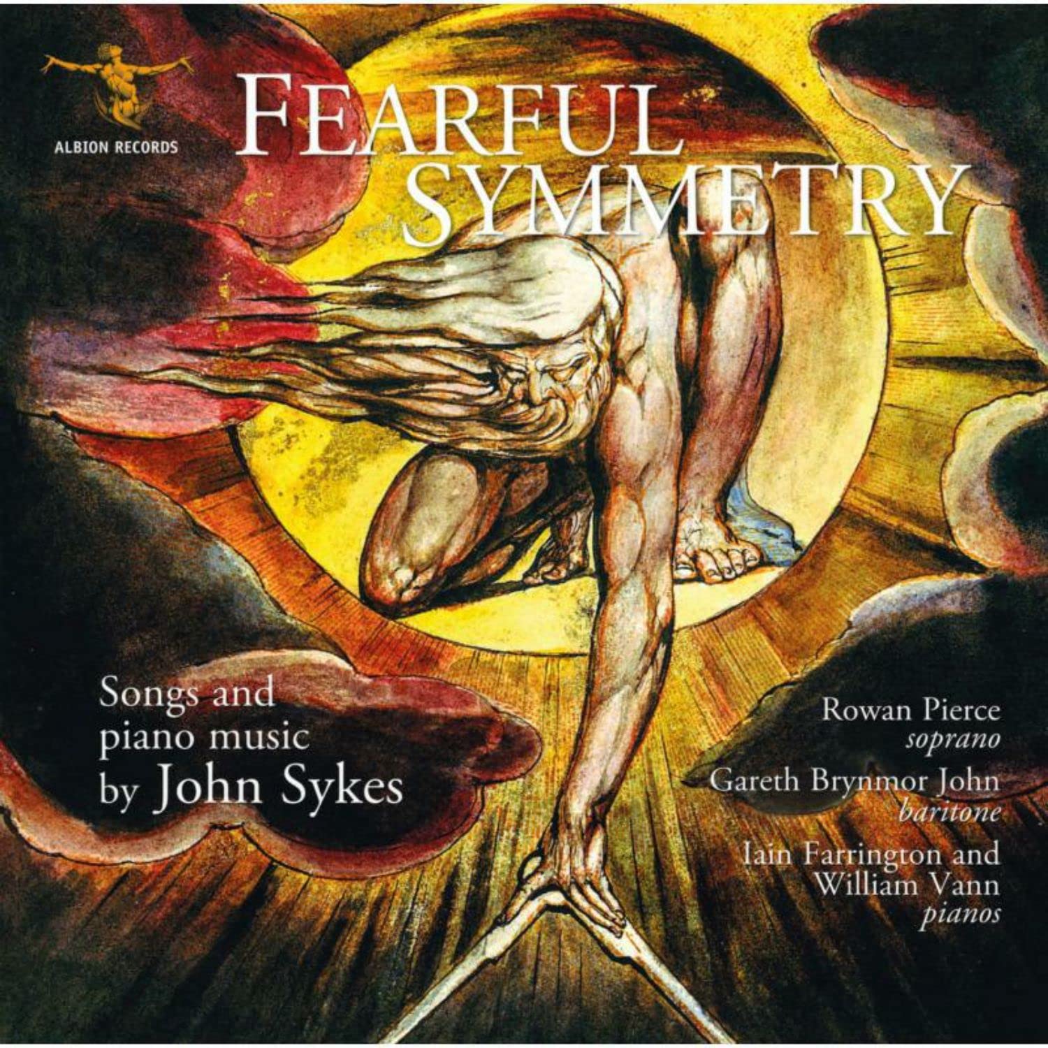 Rowan Pierce: Fearful Symmetry: Songs & piano music - John Sykes - New/Sealed CD