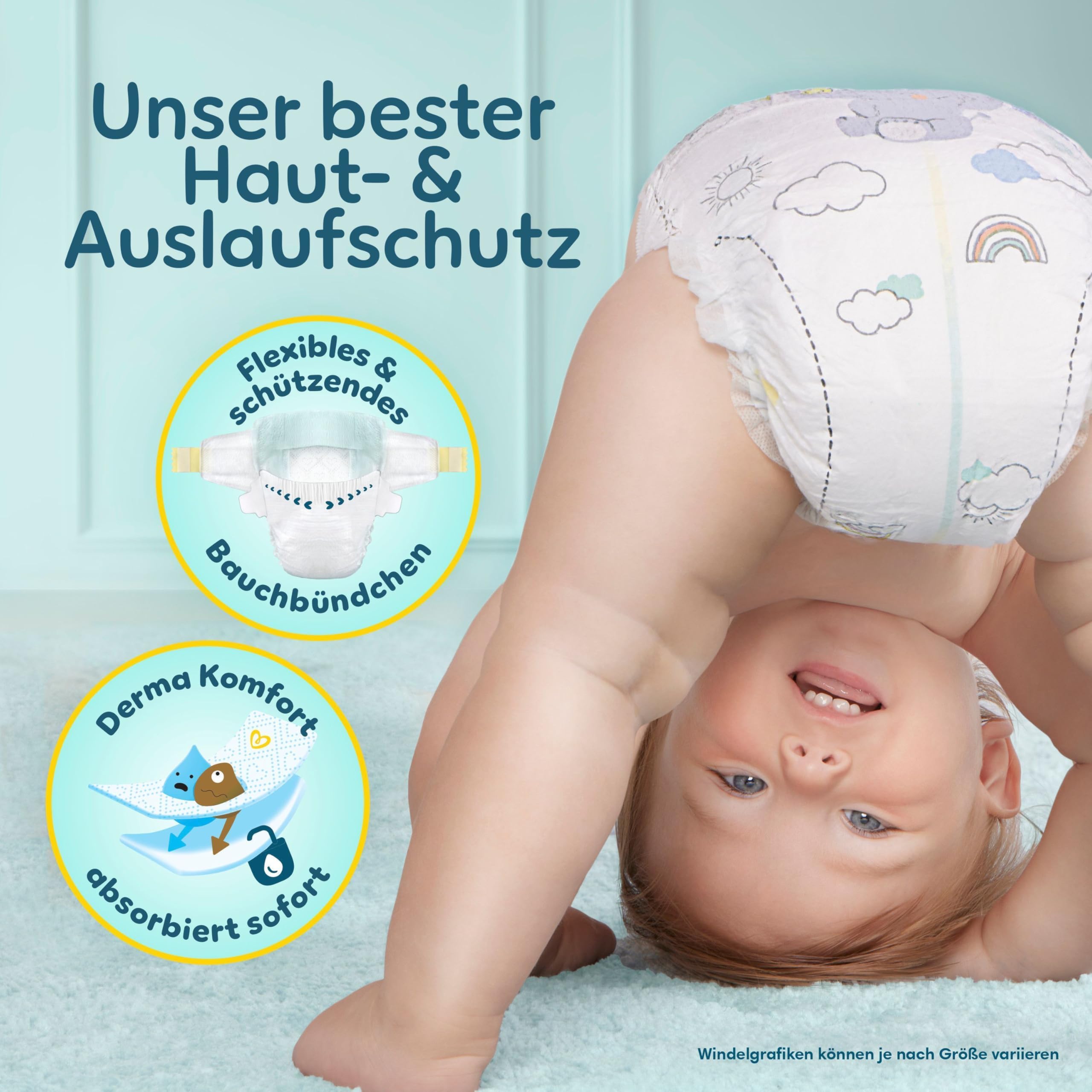 Pampers Premium Protection Größe 5+, 148 Windeln, 12kg-17kg, unser Nr. 1 Haut- und Auslaufschutz - 4