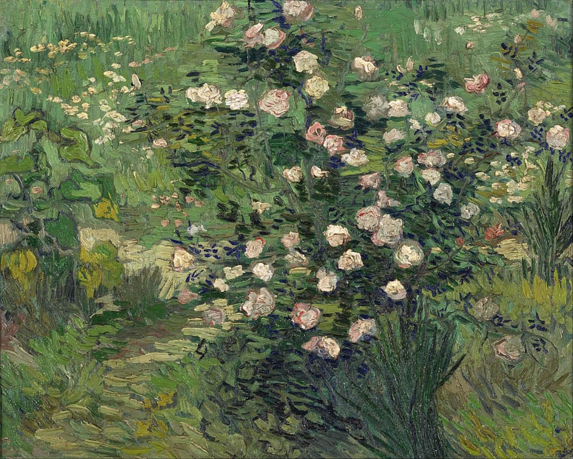 POSTERIIk Vintage Classic Picture Landscape Artwork Roses Portrait Canvas Painting for Office Home Decor 60x90cm
