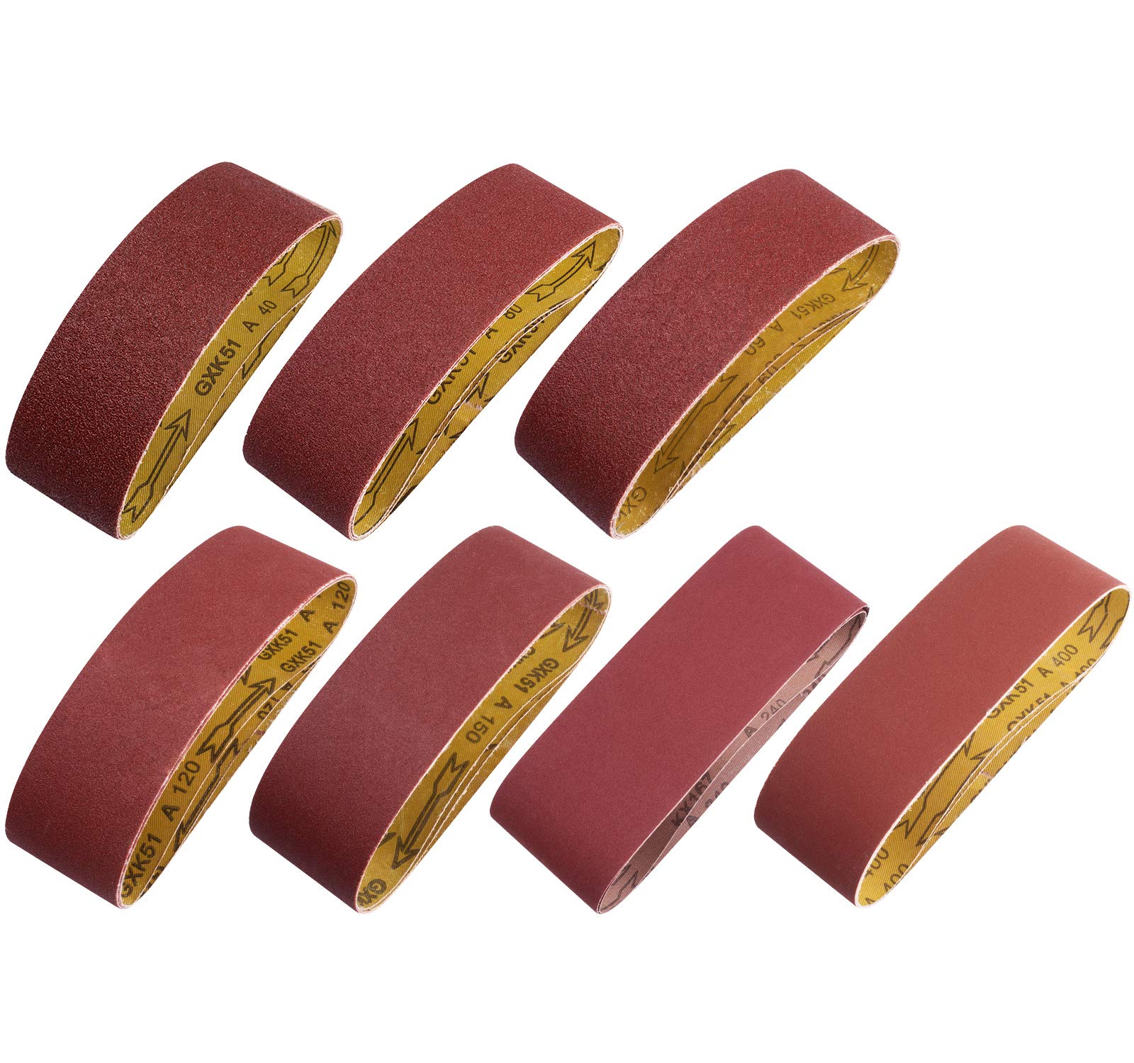 5-Pack 3x21 Inch Sanding Belts, 80 Grit Aluminum Oxide - For Belt Sanders, Wood & Metal - View #6