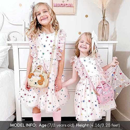 Miniatura 2 de mibasies Bolso para niñas pequeñas, bolsos de mano para niños de 3 a 8 años, Gato A3, Bolso de mano de animal