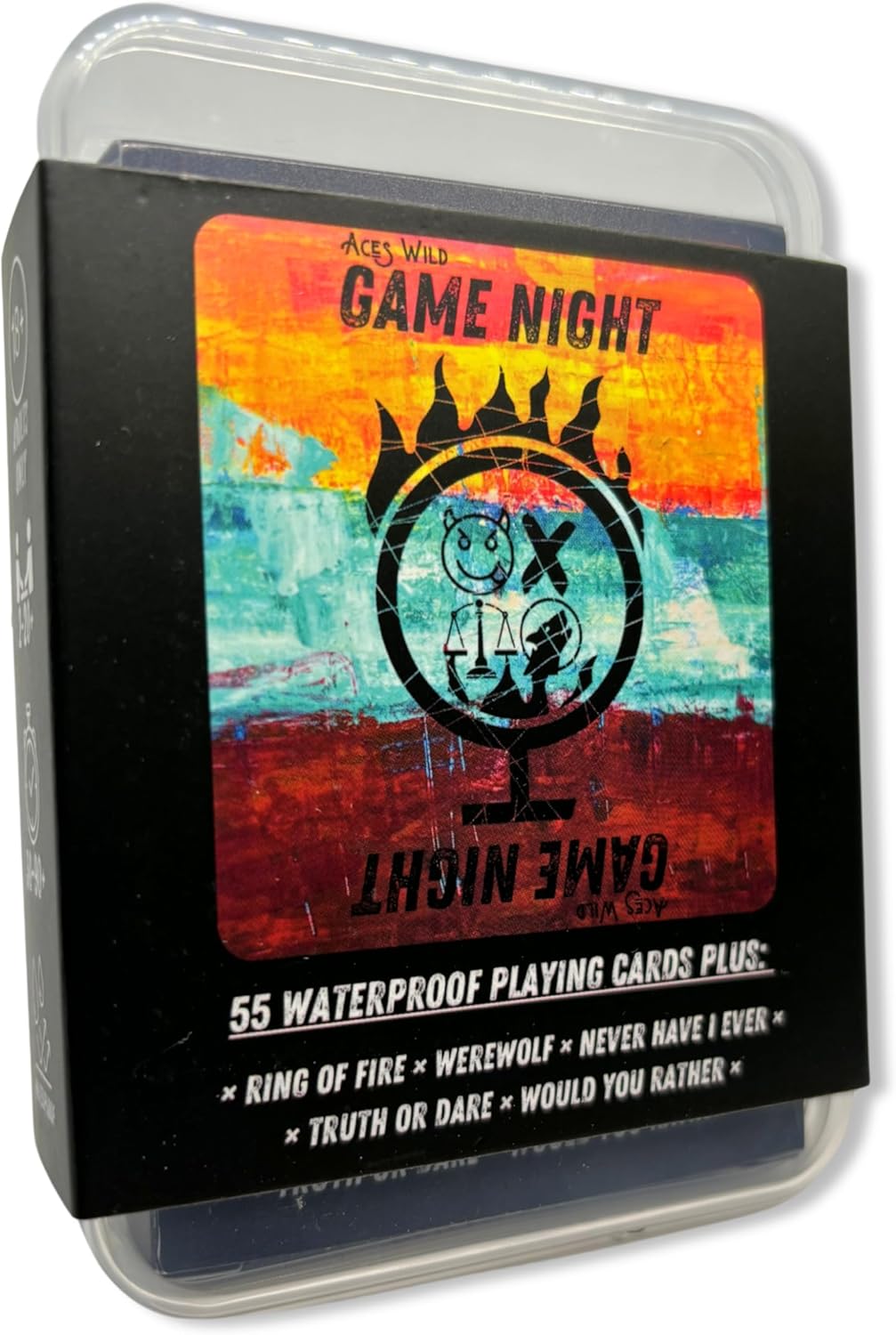 Game Night: The Best 5 Party Games in 1 Deck of Waterproof Playing Cards