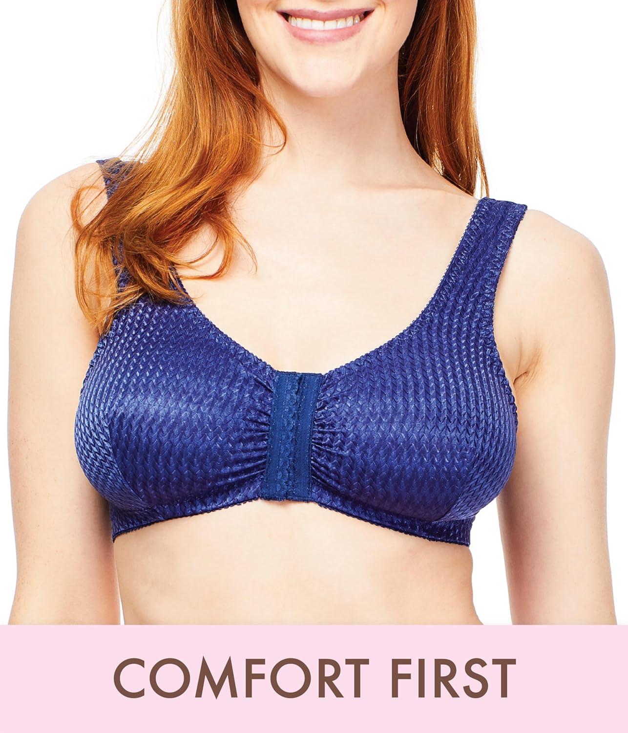 Carole Martin Full-Freedom Comfort Front Closure Bra for Women, Wireless - Image 7
