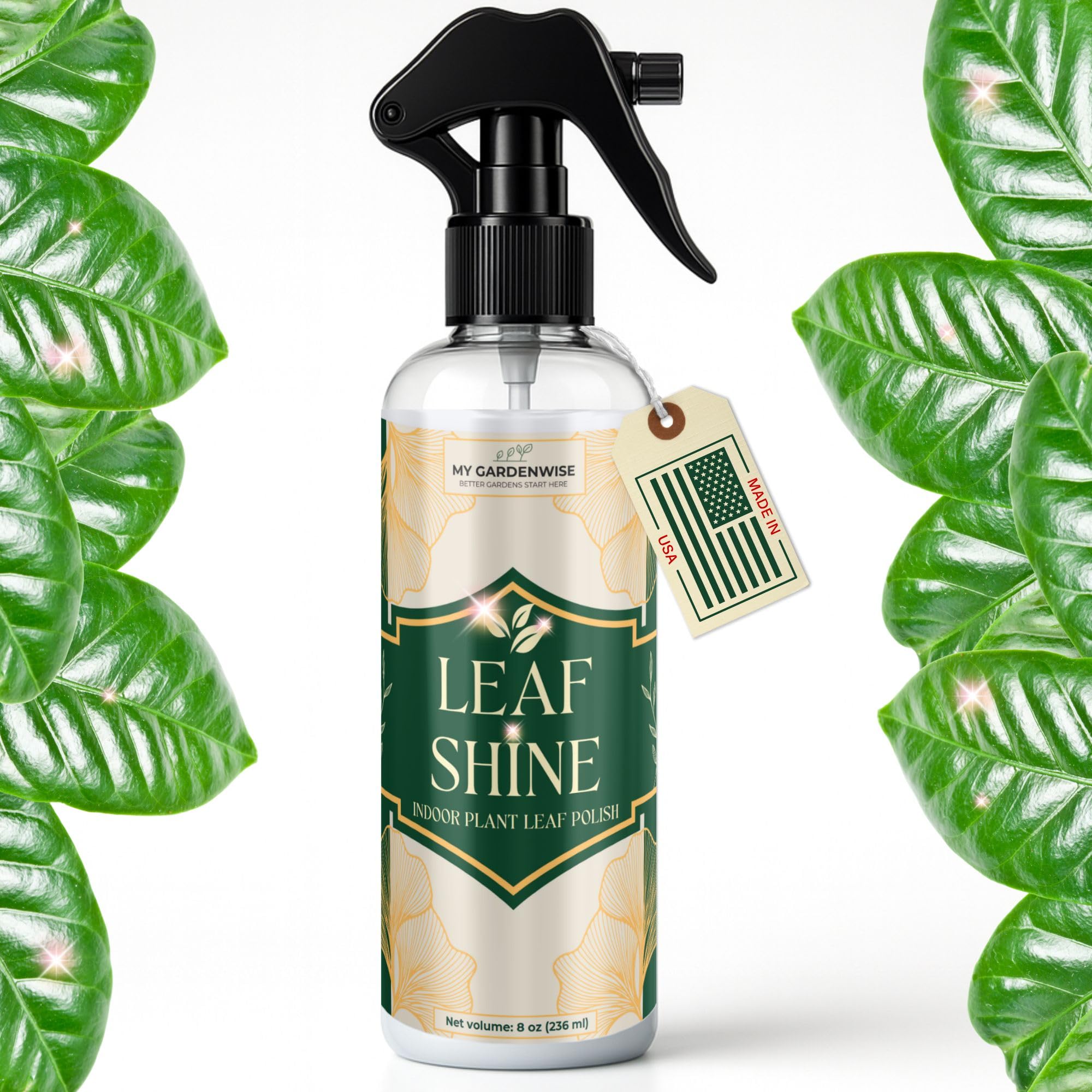 Amazon.com : GardenWise Leaf Shine Spray for Indoor Plants  Plant Leaf  Cleaner & Shine for Real House Plants  Fragrance-Free, Non-Sticky,  Streak-Free Finish, 8 fl oz : Patio, Lawn & Garden