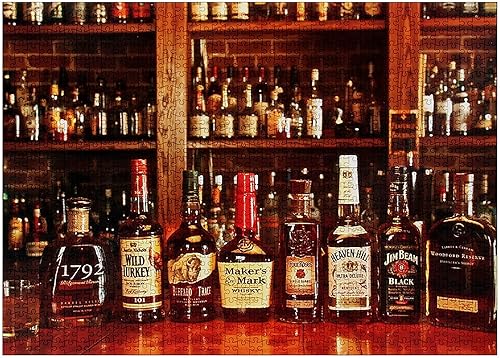 Rompecabezas para adultos, rompecabezas de whisky para adultos, rompecabezas de 1000 piezas