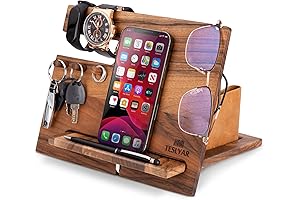 TESLYAR Men's Docking Station: Keep Your Essentials Organized in Style