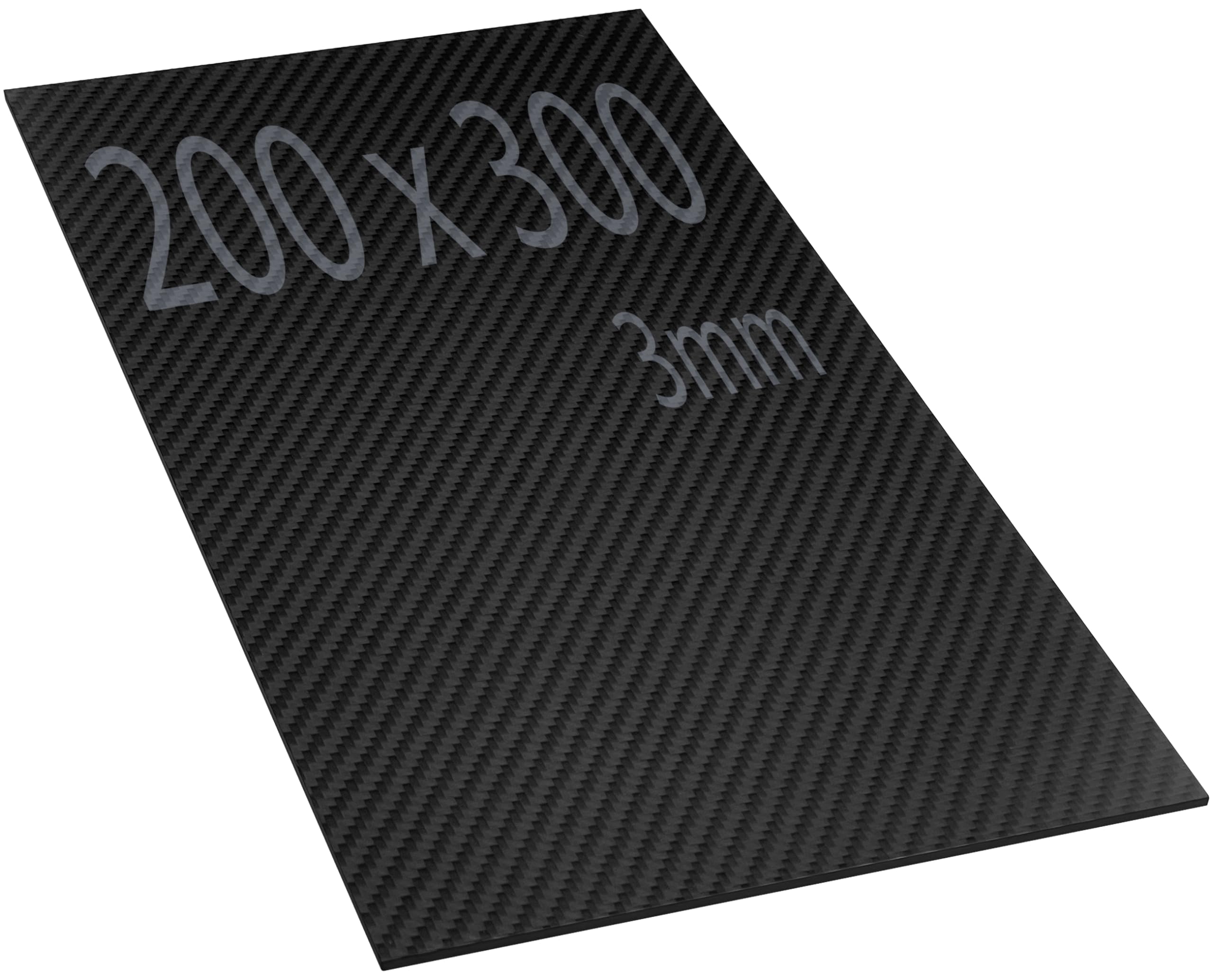 Płyta z włókna węglowego 200 x 300 mm grubość 3 mm arkusz z włókna węglowego 3K matowy mocny i duża twardość do cięcia CNC płyta z włókna węglowego 200 mm x 300 mm