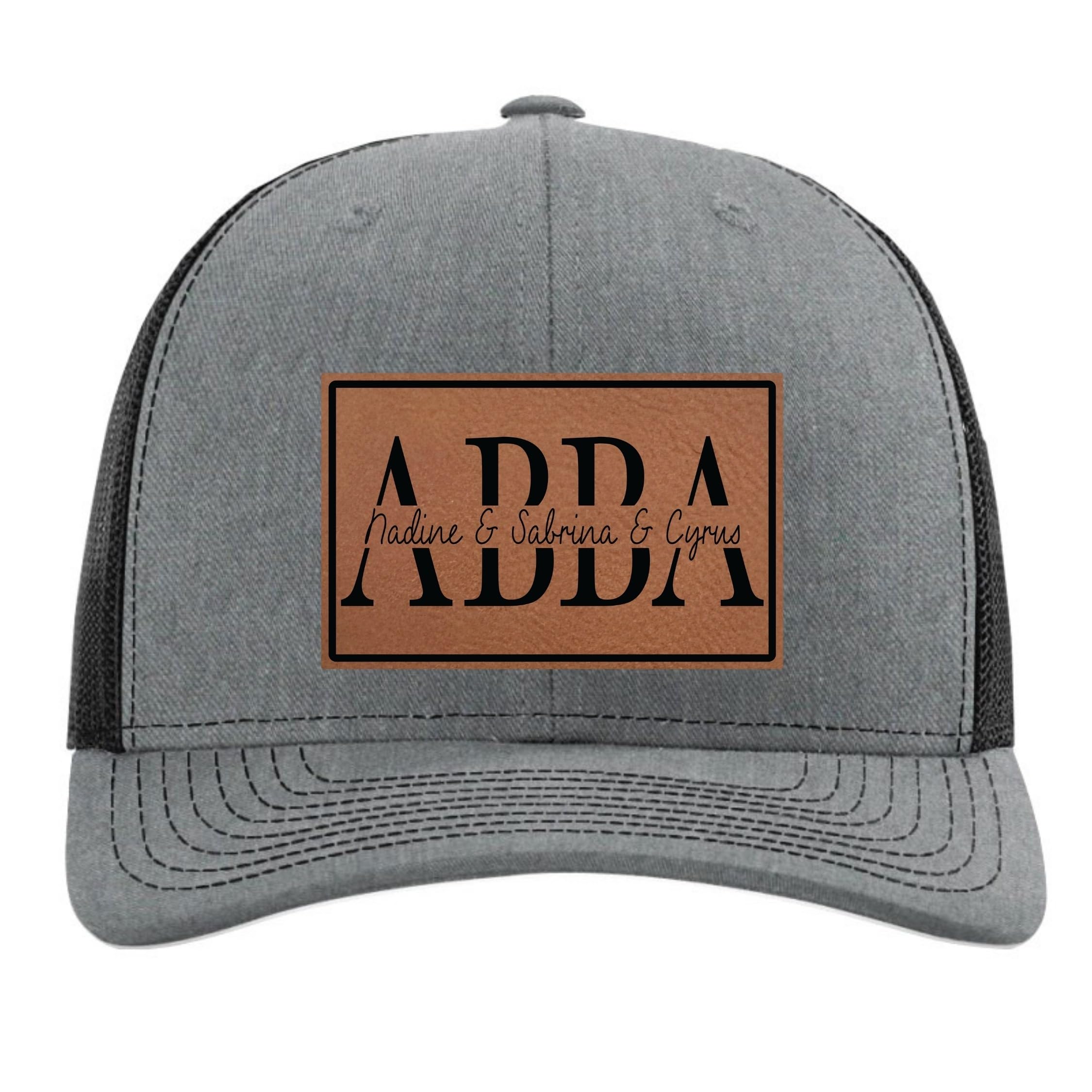 Abba Fathers Day Hats Customized Birthday Gifts for Men - Custom Abba Hat from Kids - Personalized Hats for Abba for Abba
