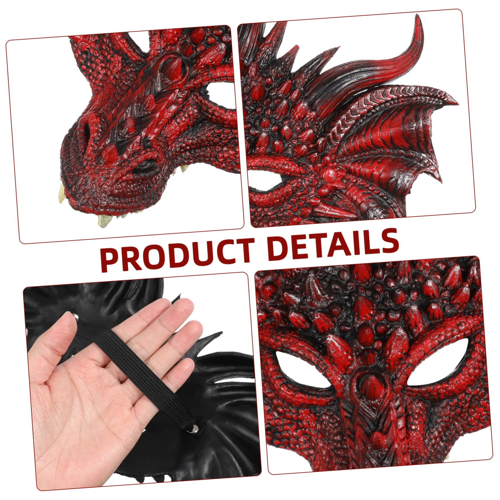 Veemoon Scary Mask Dragon Mask Cosplay for Halloween Carnival Festival Decorations