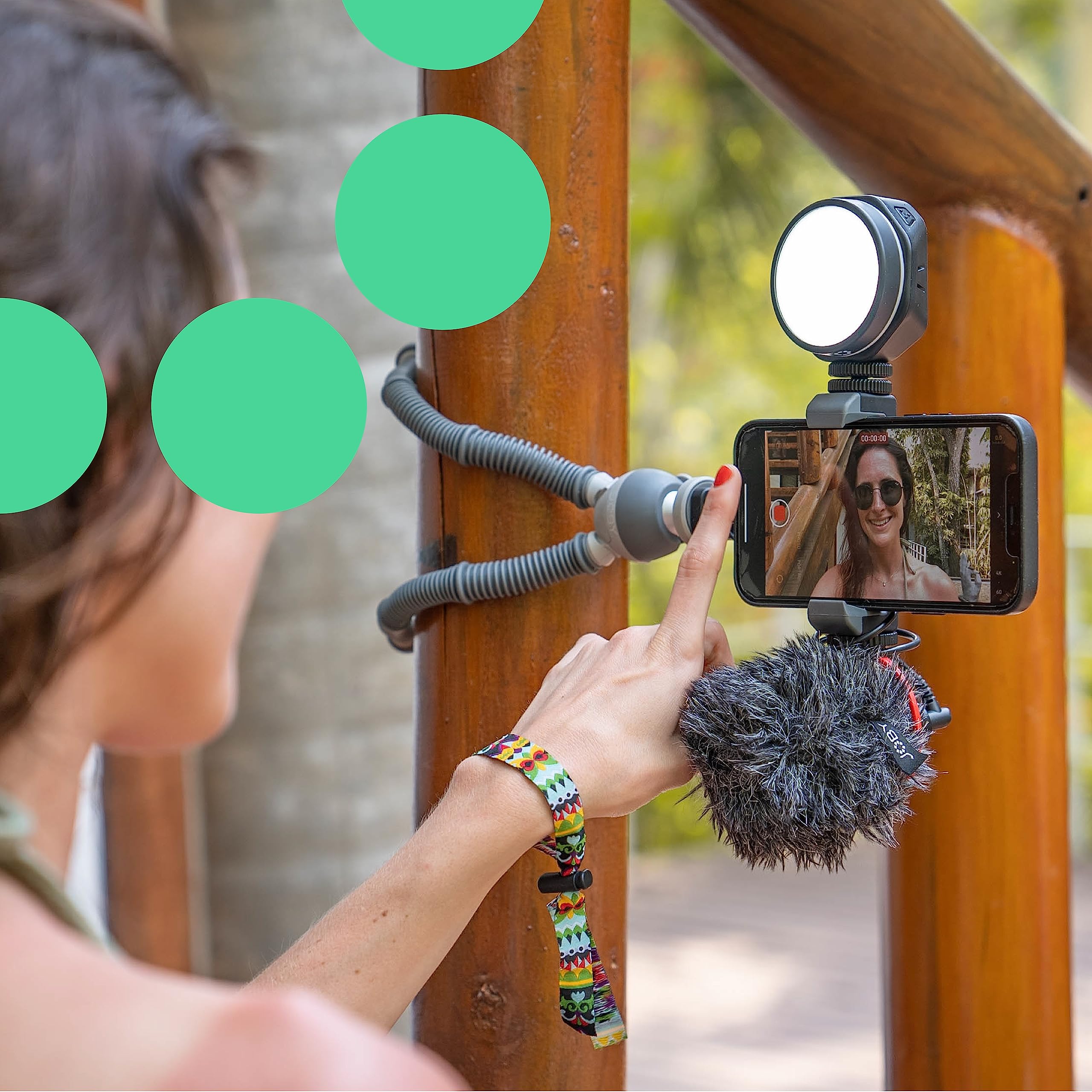 JOBY Beamo Reel Luce LED Next-gen per Content Creator, per Fotocamera Mirrorless Compatta o Smartphone (JB01836-BWW)
