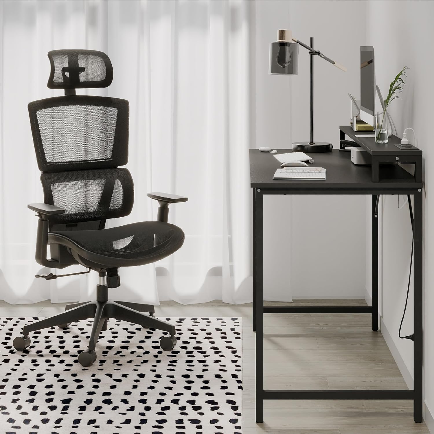 Realspace Radano Mesh High-Back Executive Office Chair in an office setting