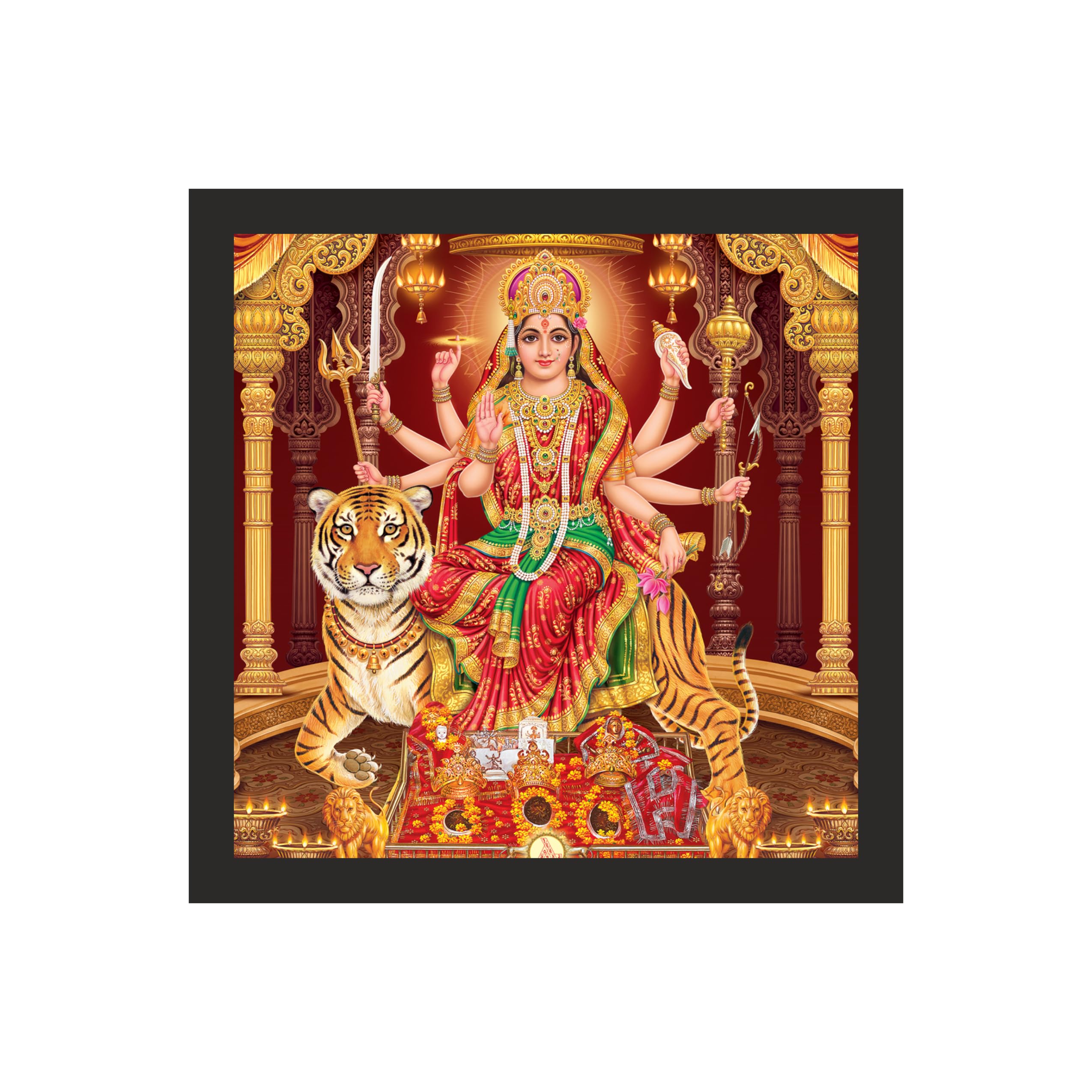 Majestic Maa Durga Wall Art