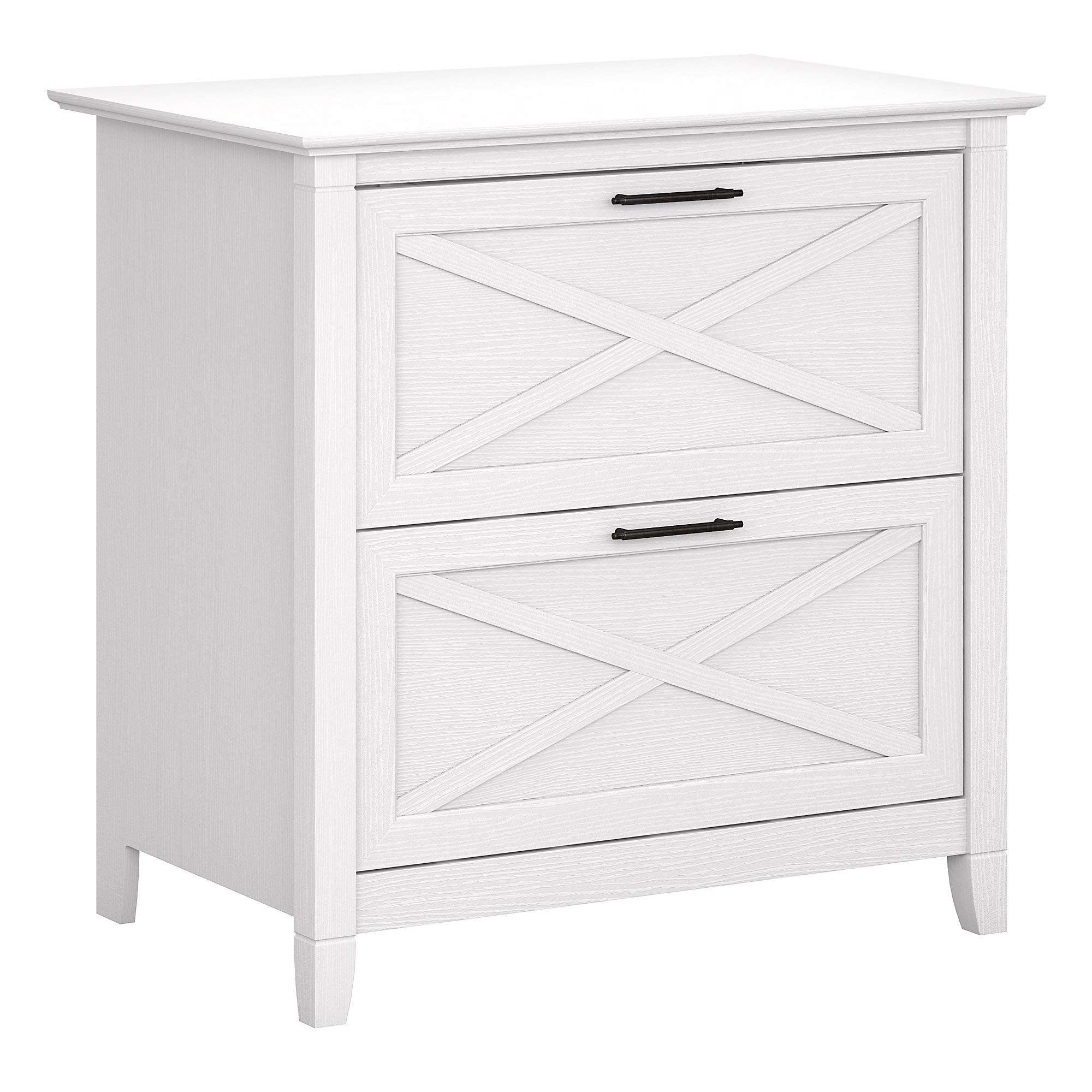 Bush Furniture Key West 2 Drawer Lateral File Cabinet Pure White Oak  | amzdealz