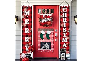 Hanging Christmas Sign, Merry Christmas Banner