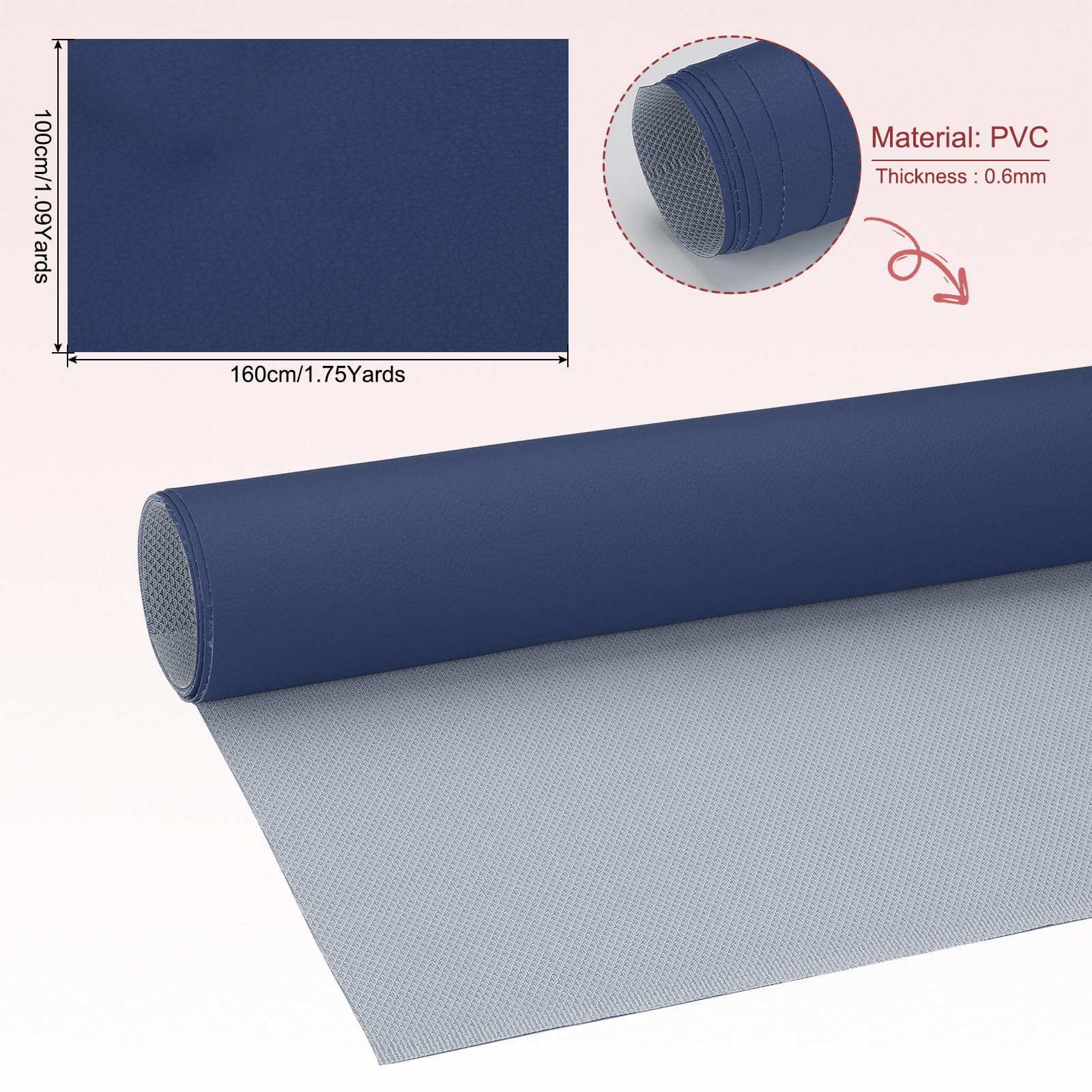 PATIKIL 63x39.4in Faux Leather Sheets - Image 2