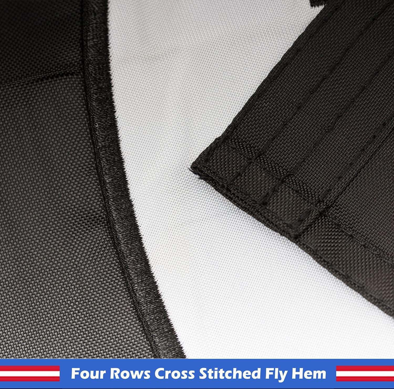 Embroidered POW MIA Flag - Long Lasting Nylon, Double Sewn Stripes and Brass Grommets, UV Protected, Best US Flags Military (Double Decker 2 by 3 Foot)