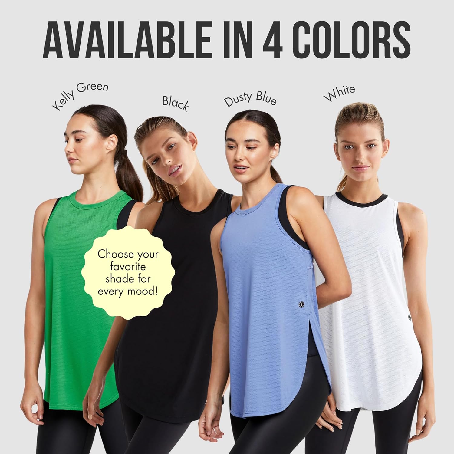 Lilybod Zela Mesh Tank Top for Women – Sleeveless, Loose Fit, Racerback Exercise Shirt | Athletic Muscle Tee Tops