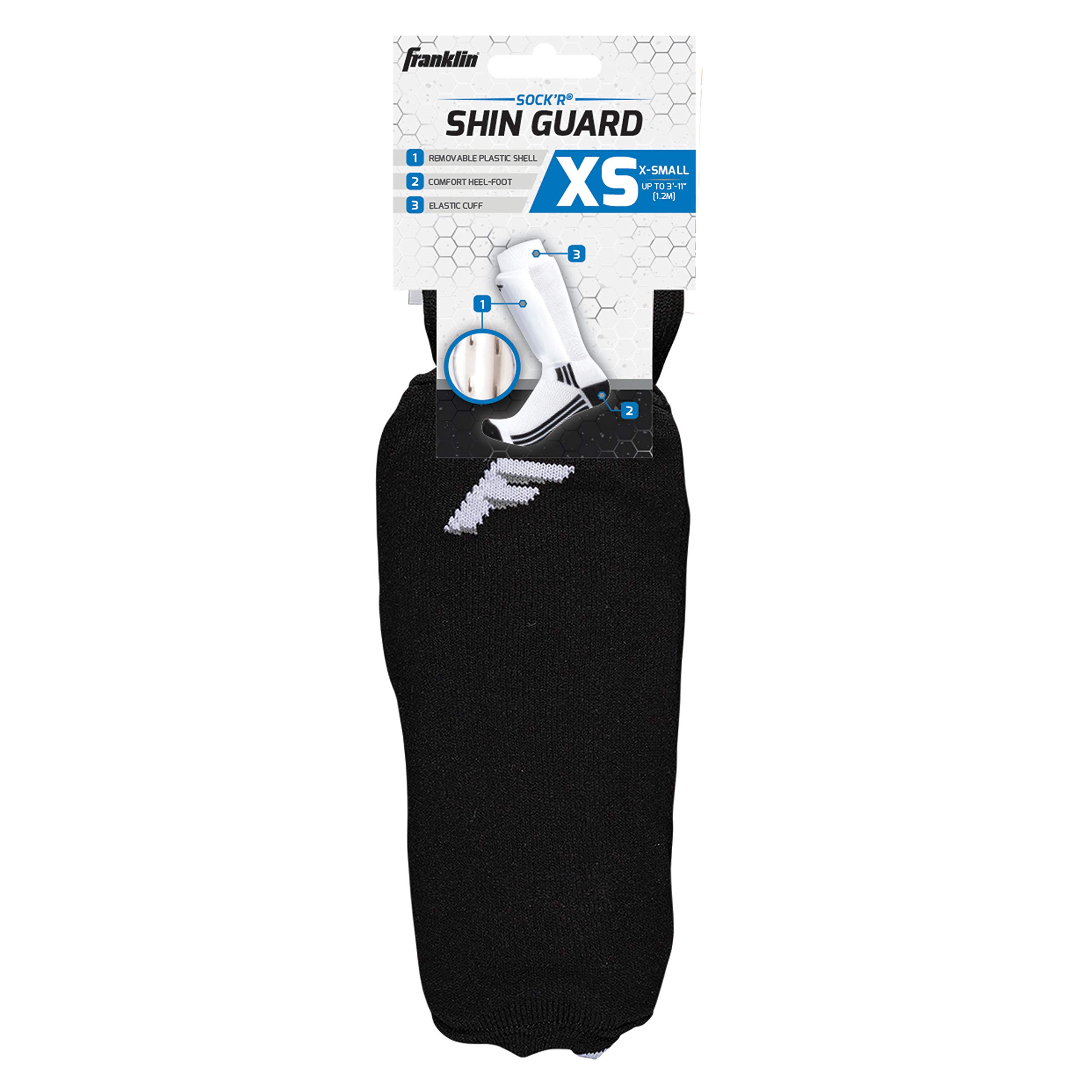 Franklin Sports Espinilleras ACD-2 Sock'R, XS, los colores pueden variar